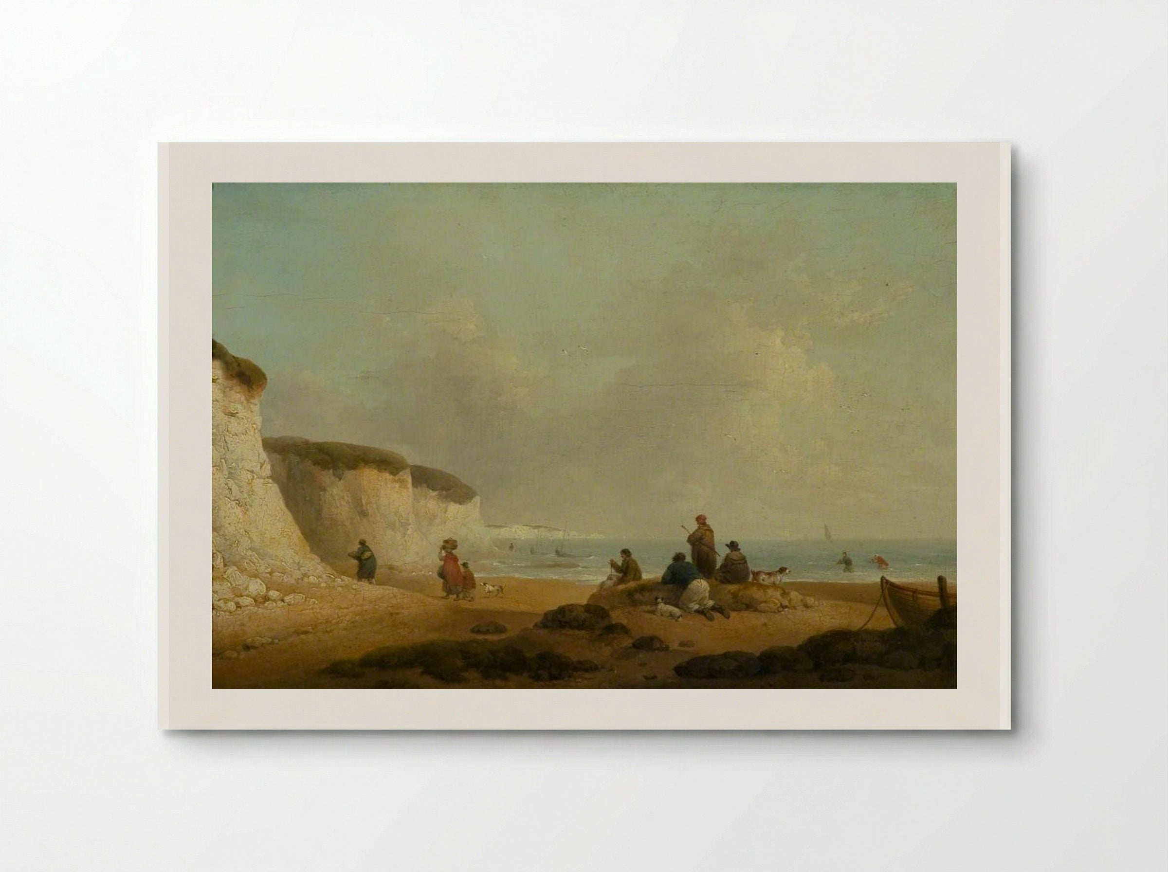 Calm off the Coast of the Isle of Wight - George Morland - Poster