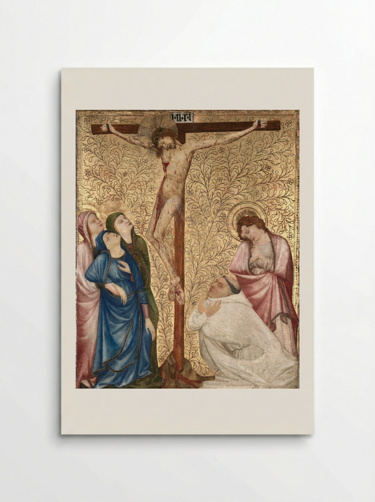 Calvary with a Carthusian Monk - Jean de Beaumetz - Poster