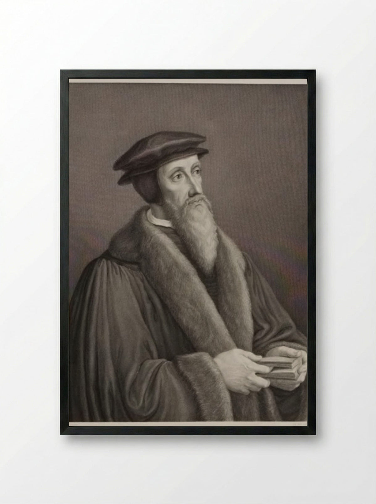 Calvin - Johann Friedrich Müller - Framed Print Black