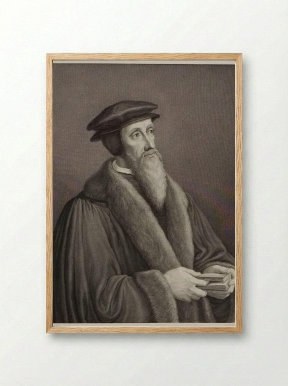 Calvin - Johann Friedrich Müller - Framed Print Wood