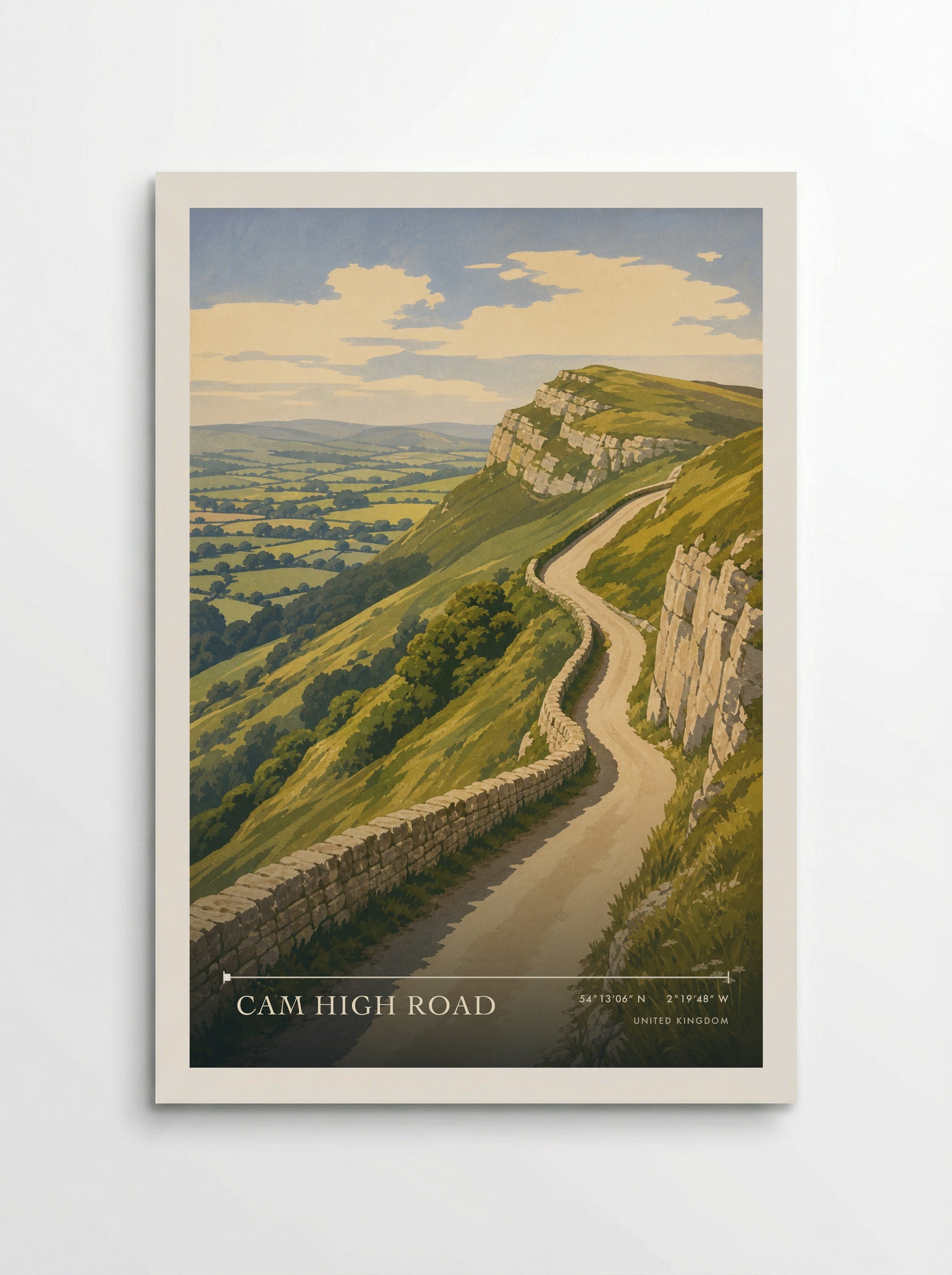 Cam High Road United Kingdom Travel Poster - Poster