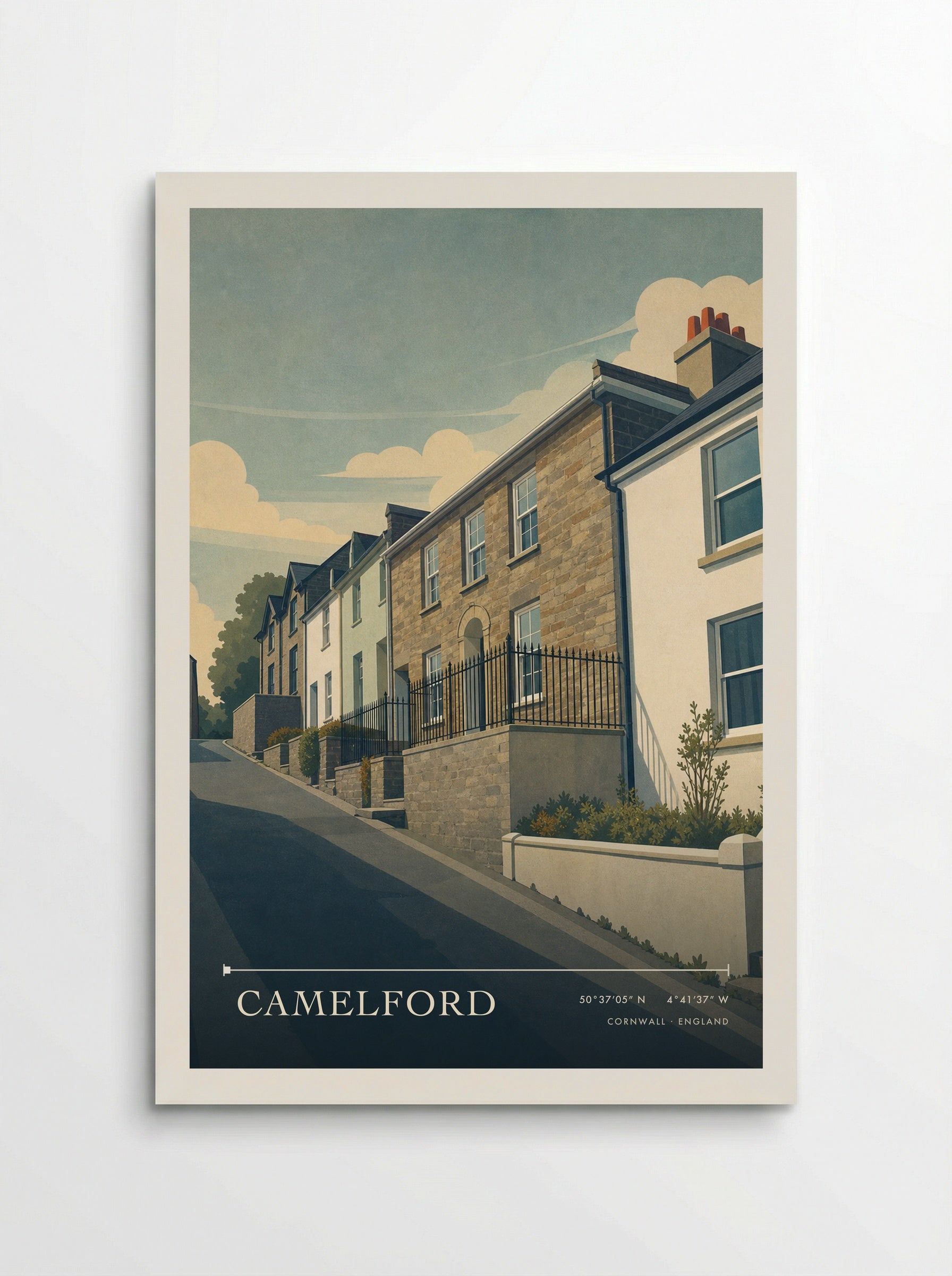 Camelford Cornwall England Travel Poster - Poster