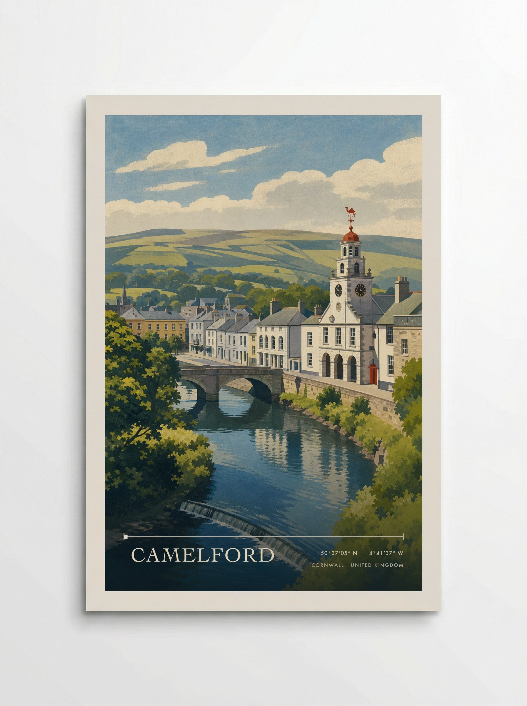 Camelford Cornwall England Travel Poster - Poster