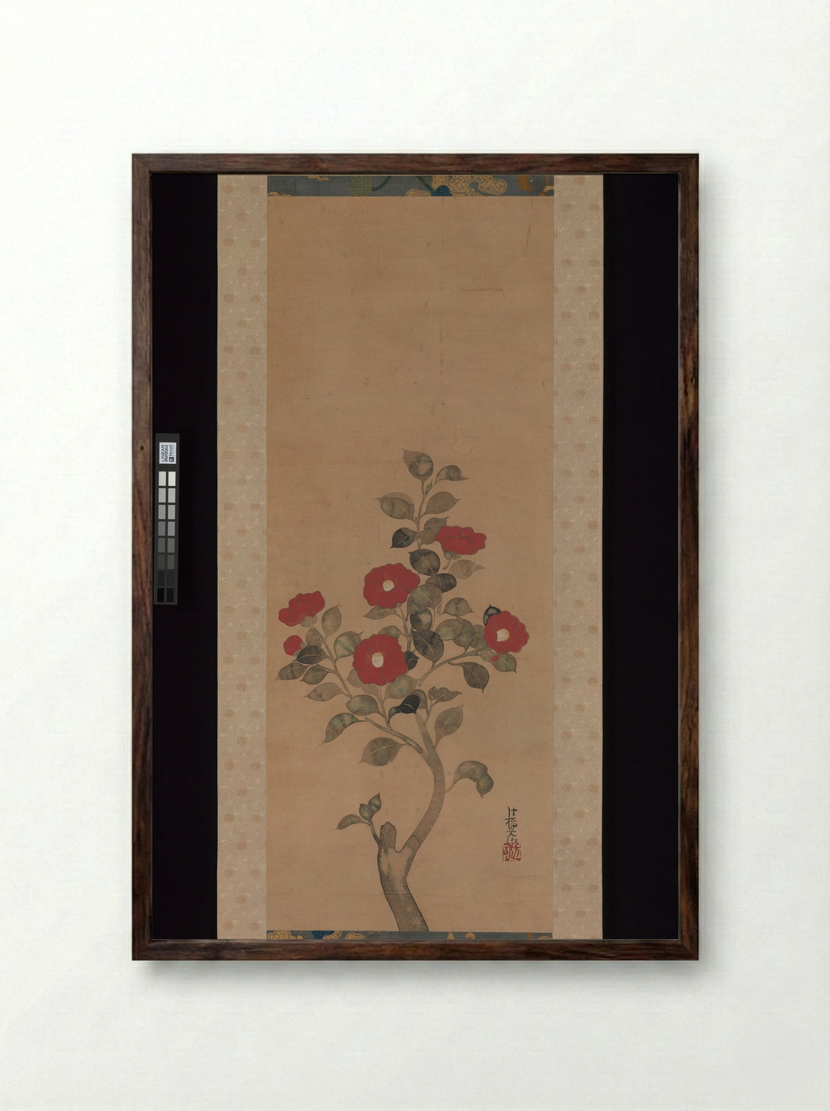 Camellias - Ogata Kōrin - Framed Print Dark Wood