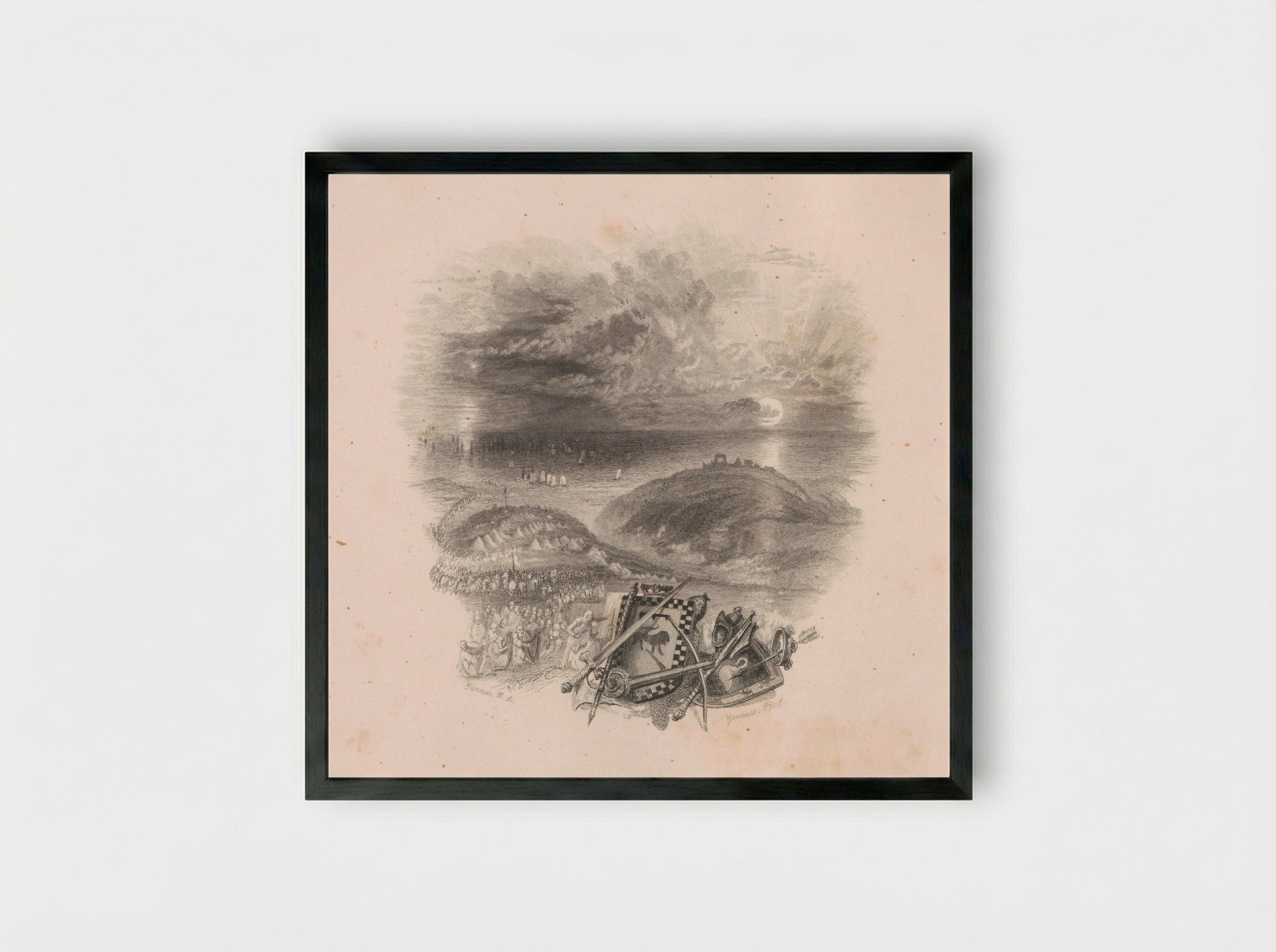 Camp Hill, Hastings - Edward Goodall - Framed Print Black