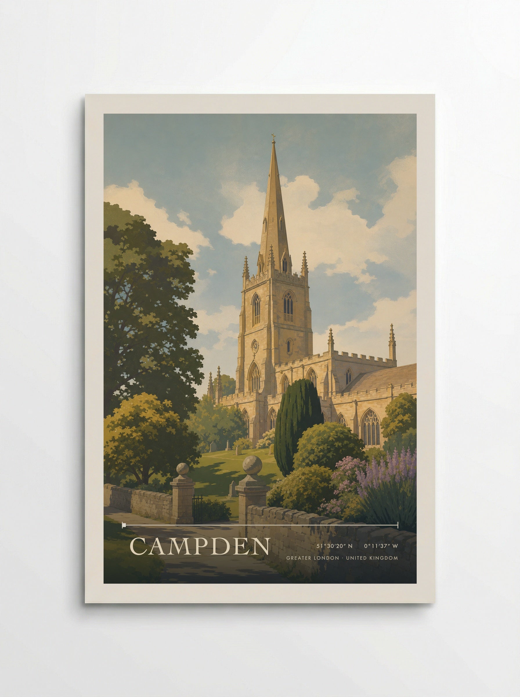 Campden Greater London United Kingdom Travel Poster - Poster