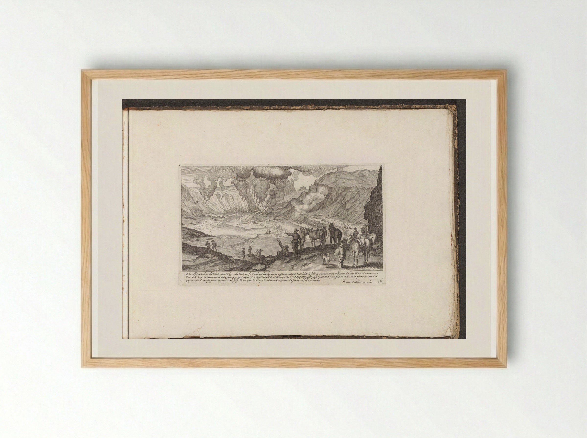 Campi Flegrei - Giovanni Giacomo de' Rossi - Framed Print Wood
