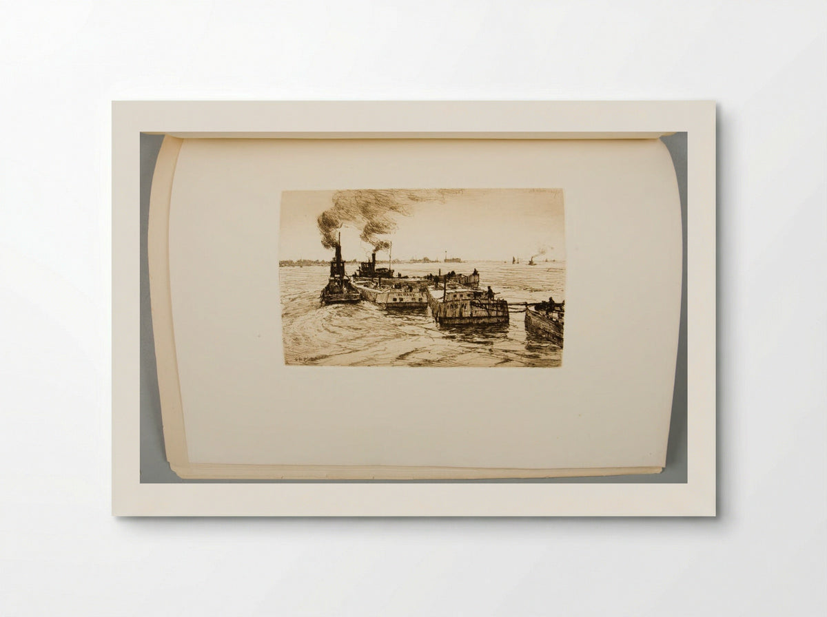 Canal Boats and Tugs - Charles Adams Platt - Poster