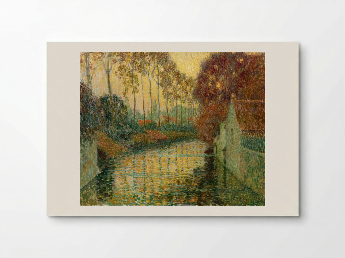 Canal in Autumn (Gisors) - Henri Le Sidaner - Poster