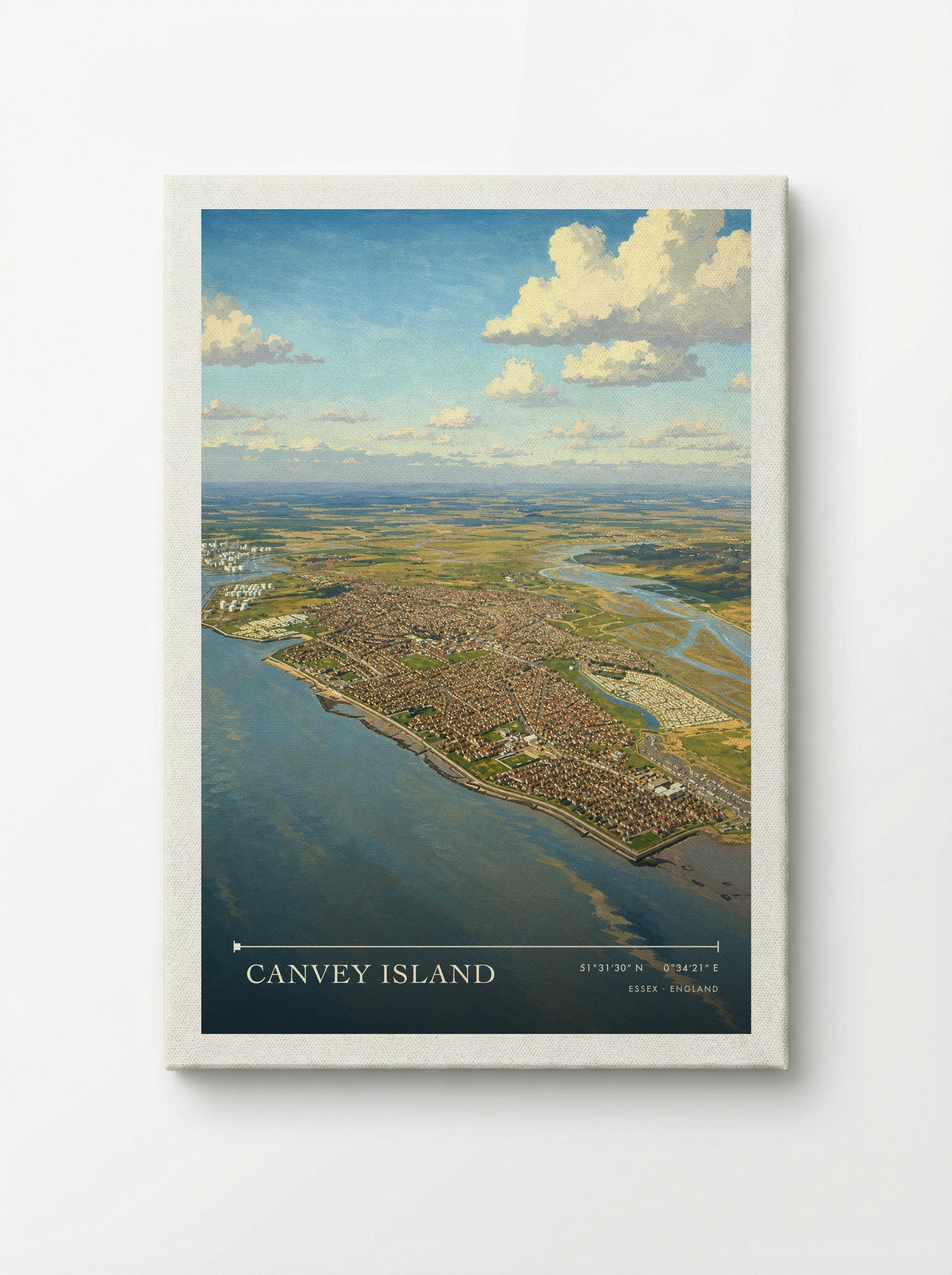 Canvey Island Essex England Travel Poster - Canvas
