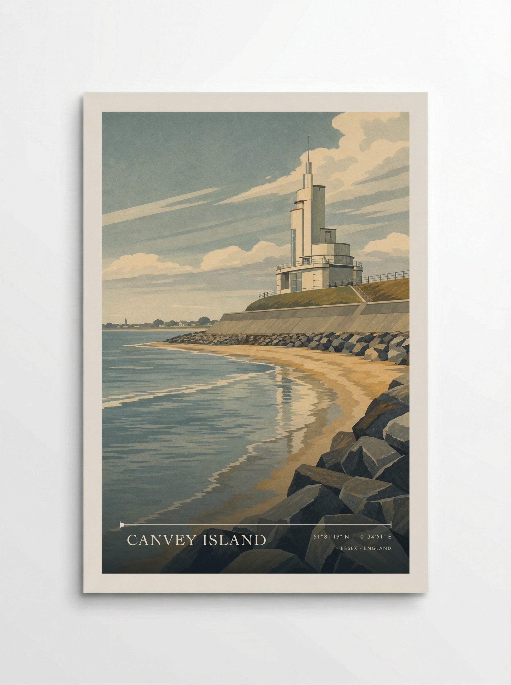 Canvey Island Essex England Travel Poster - Poster
