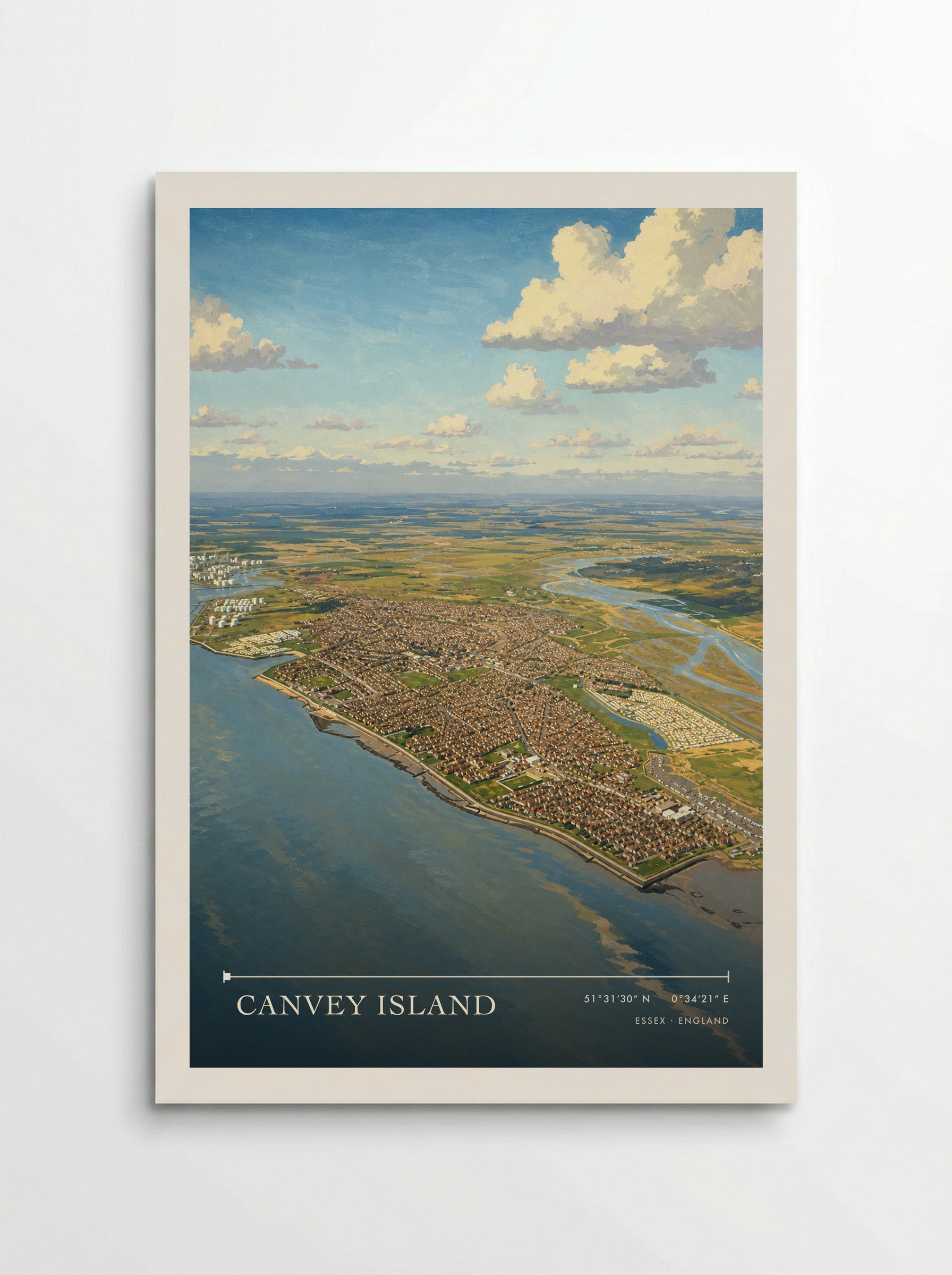 Canvey Island Essex England Travel Poster - Poster