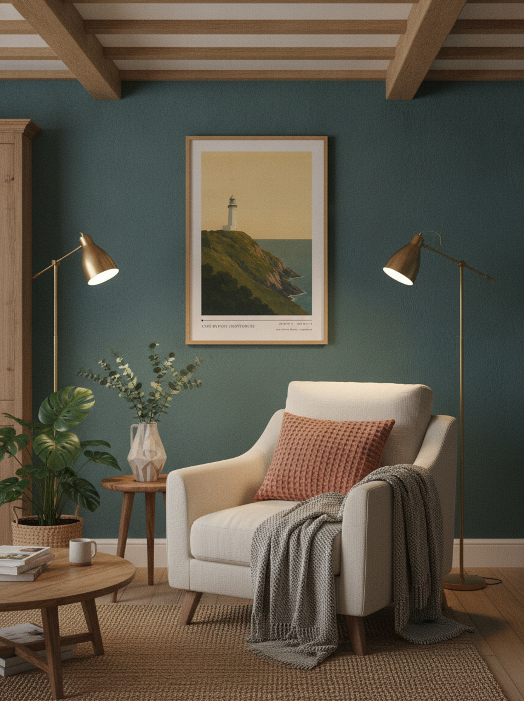 Cape Byron Lighthouse Travel Poster Artwork - Lifestyle