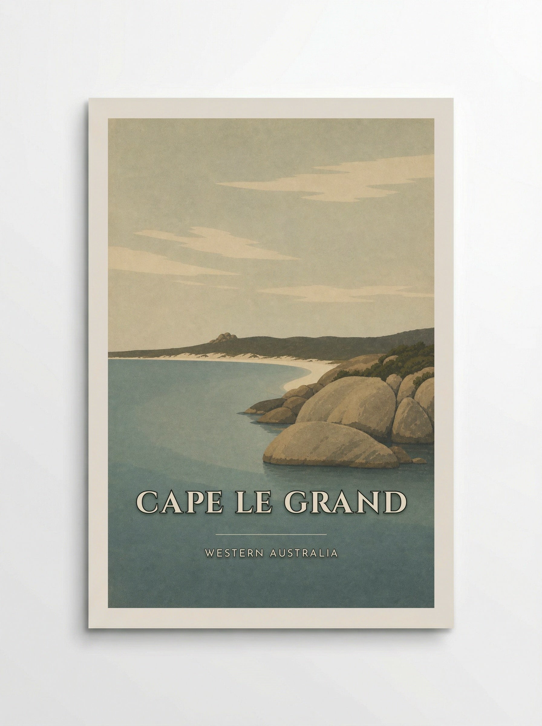 Cape Le Grand Travel Poster Artwork - Poster