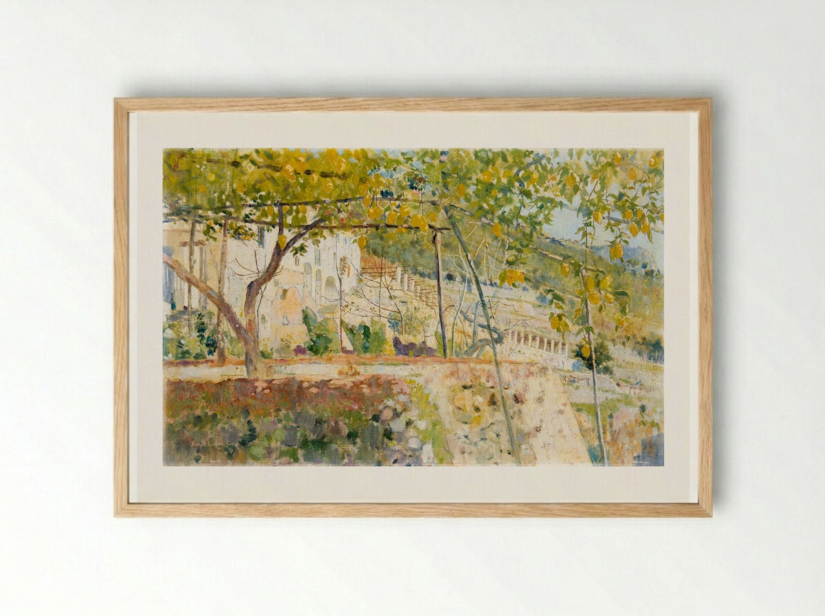 Cappucini Amalfi Monastery - Joseph Lindon Smith - Framed Print Wood