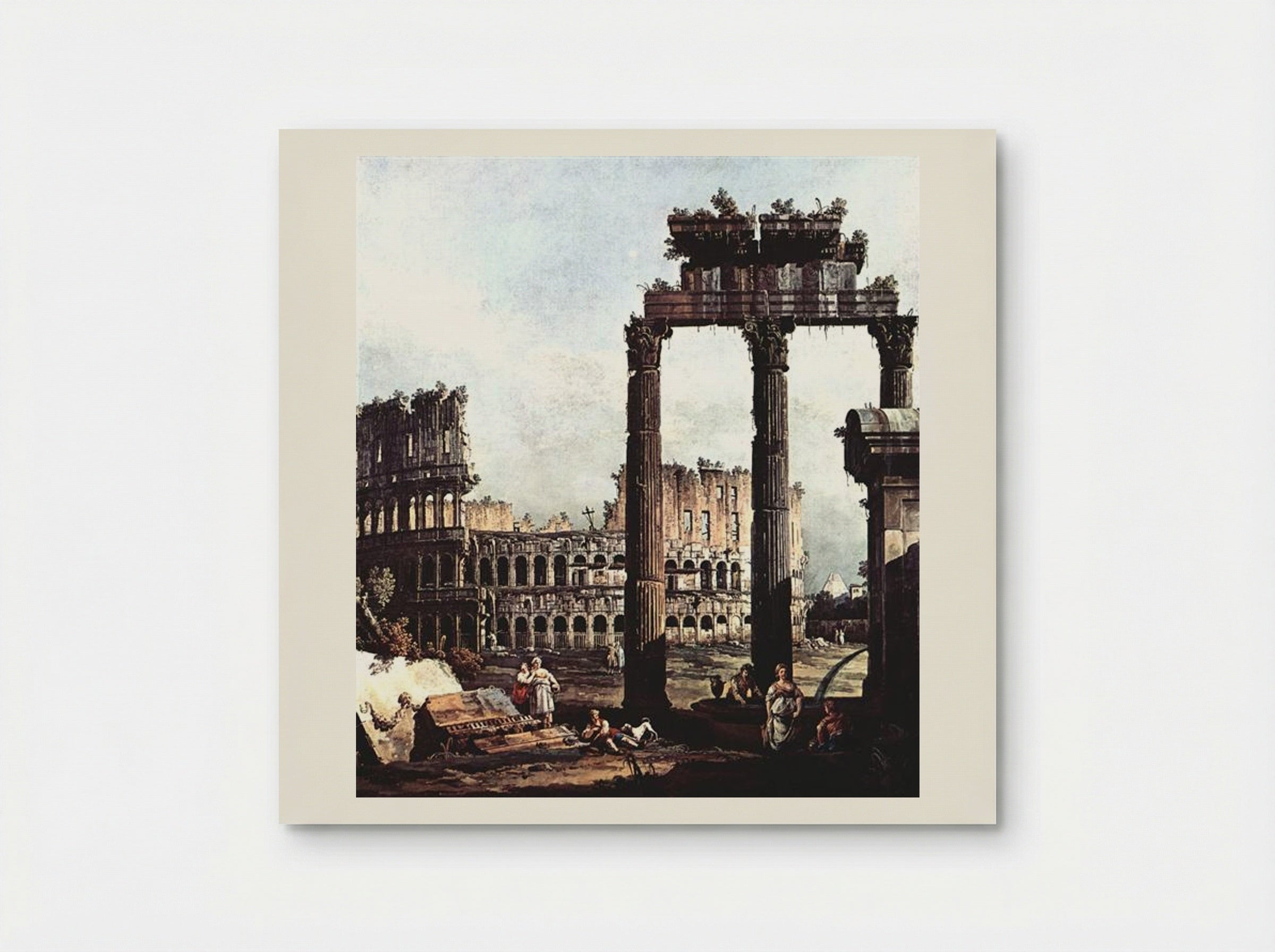 Capriccio with the Colosseum - Bernardo Bellotto - Poster