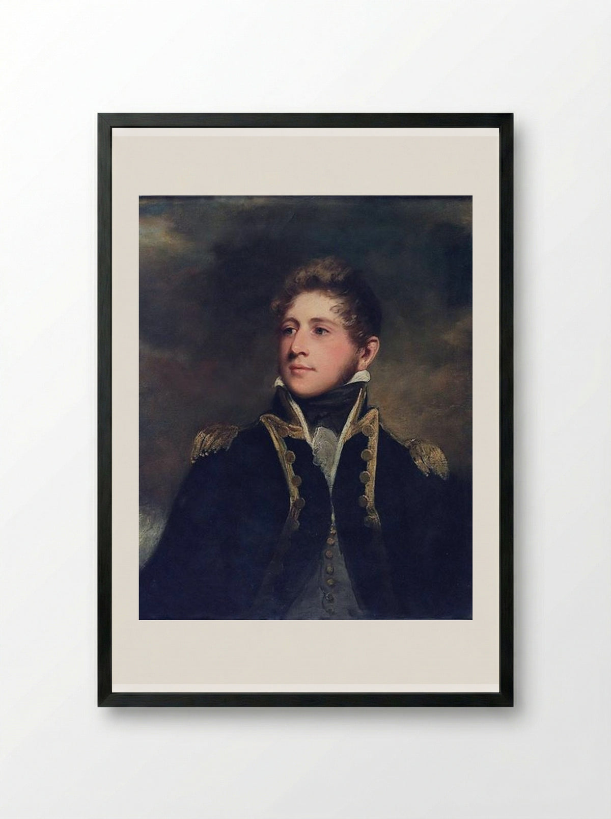 Captain Peter Parker - John Hoppner - Framed Print Black