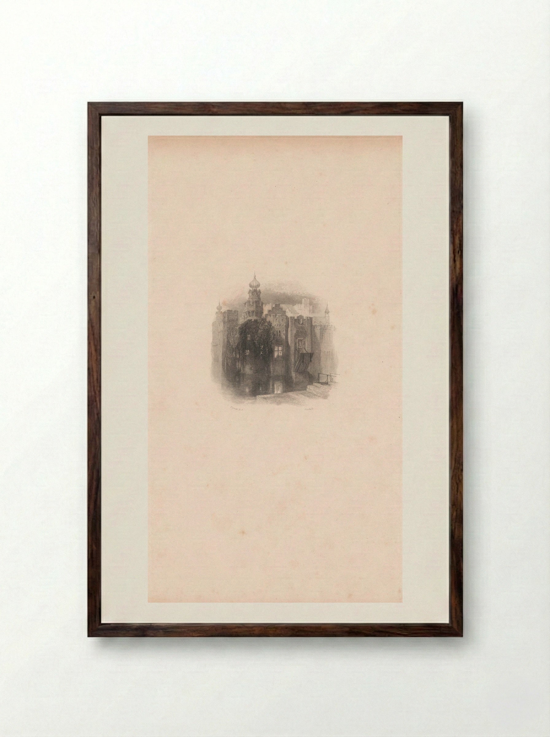 Captivity - Edward Goodall - Framed Print Dark Wood