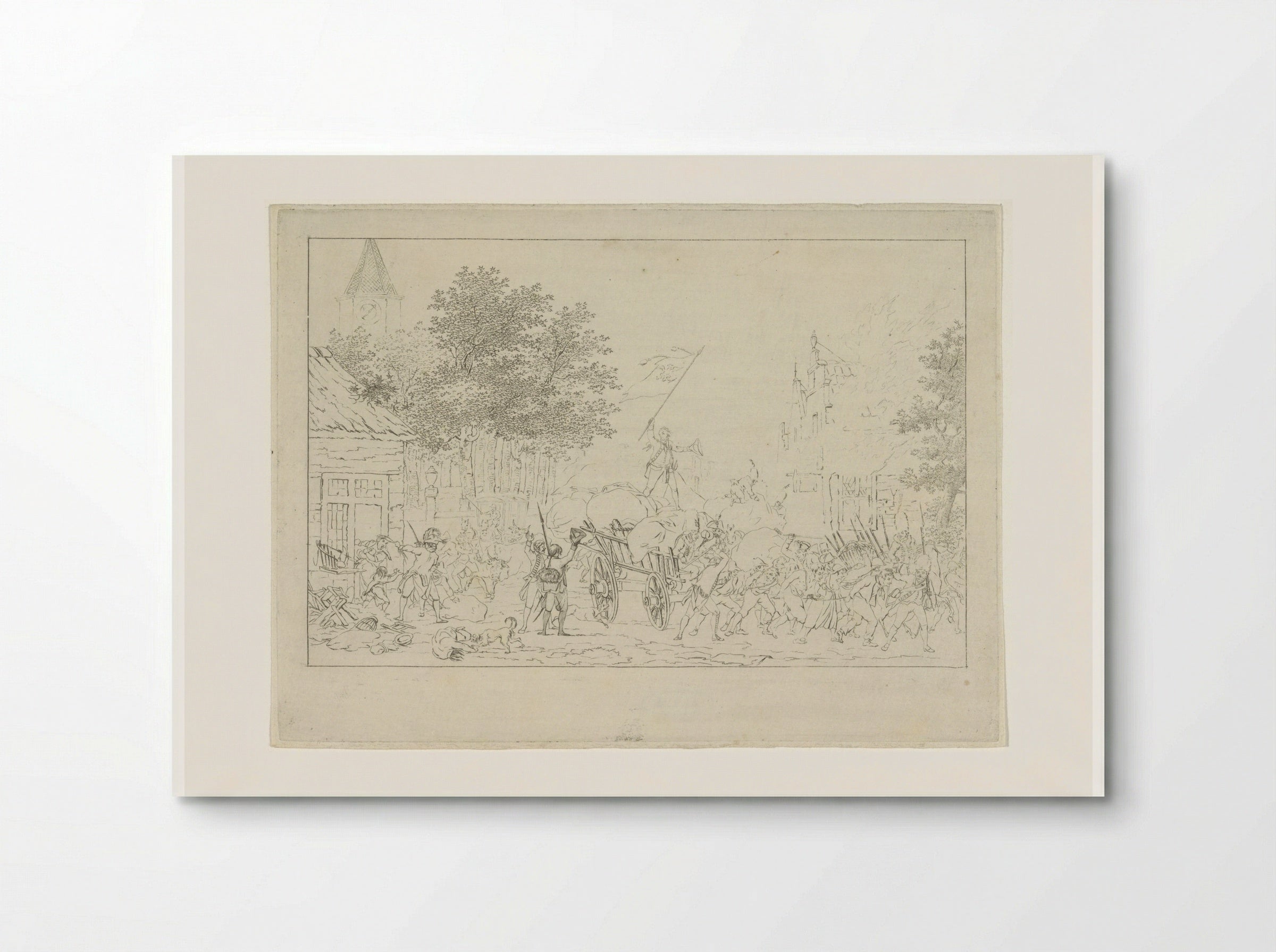 Capture and Plundering of a City by French Troops - Joannes Bemme - Poster
