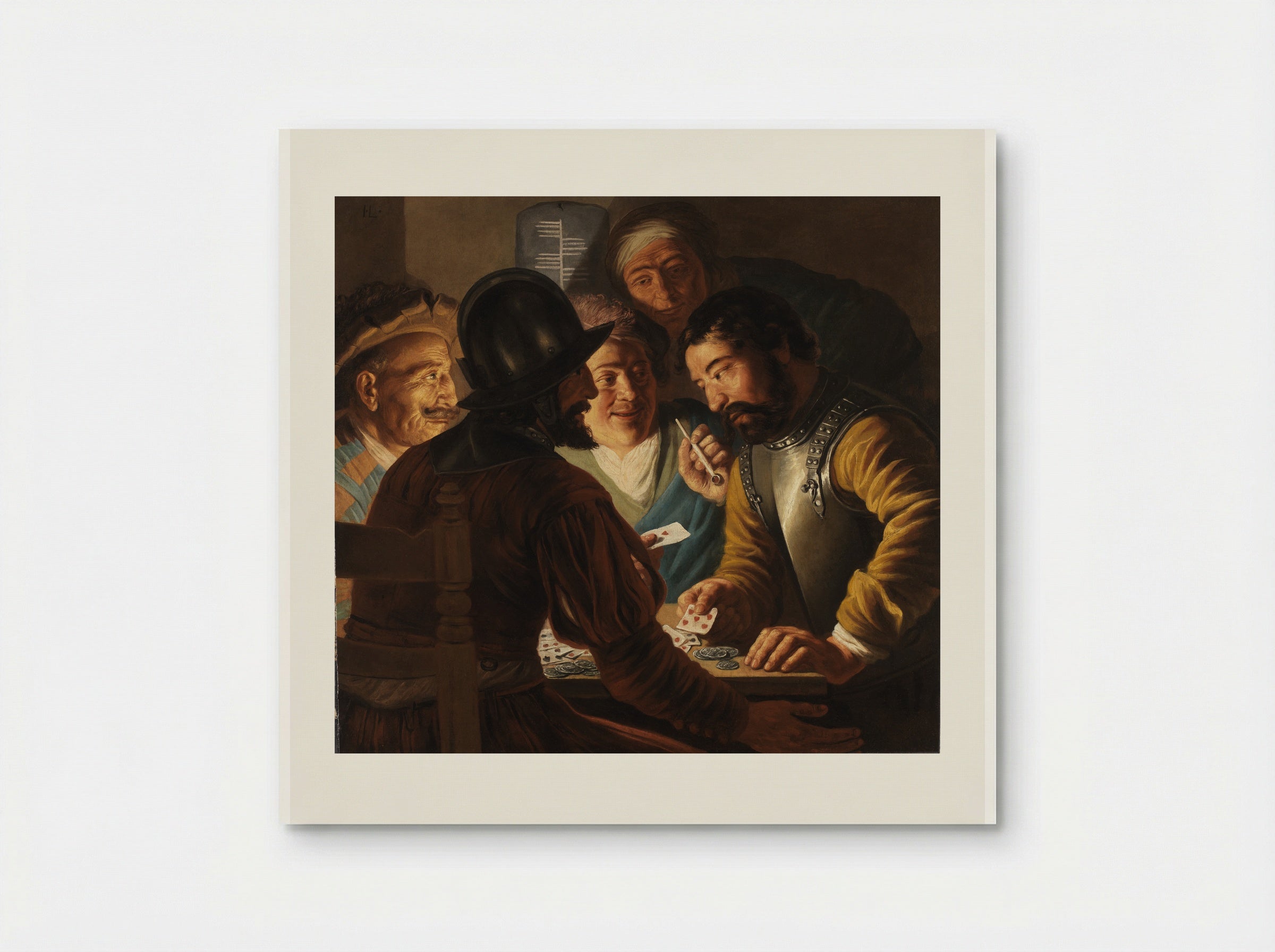 Card Players and Death - Jan Lievens - Poster