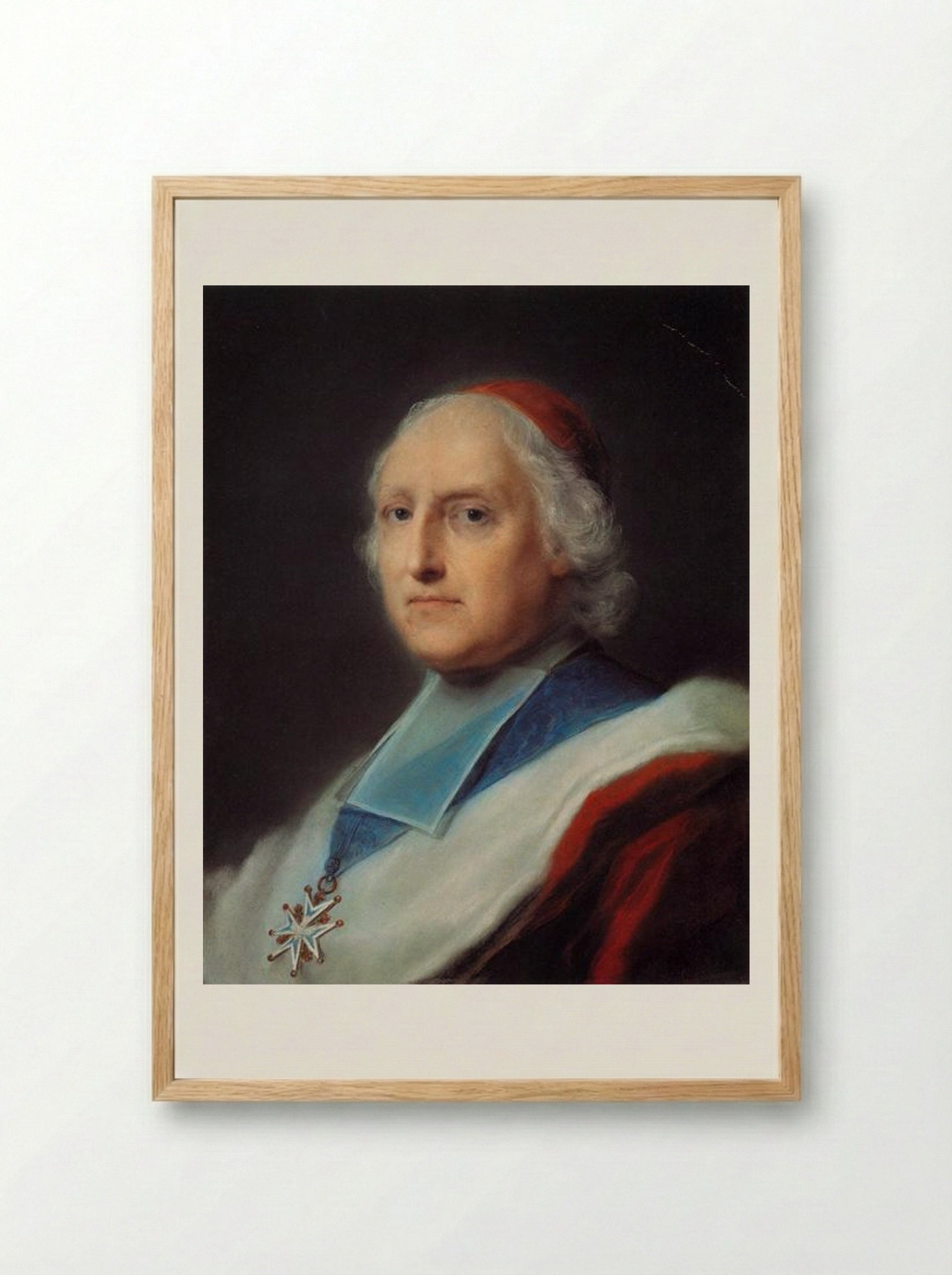 Cardinal Melchior de Polignac - Rosalba Carriera - Framed Print Wood