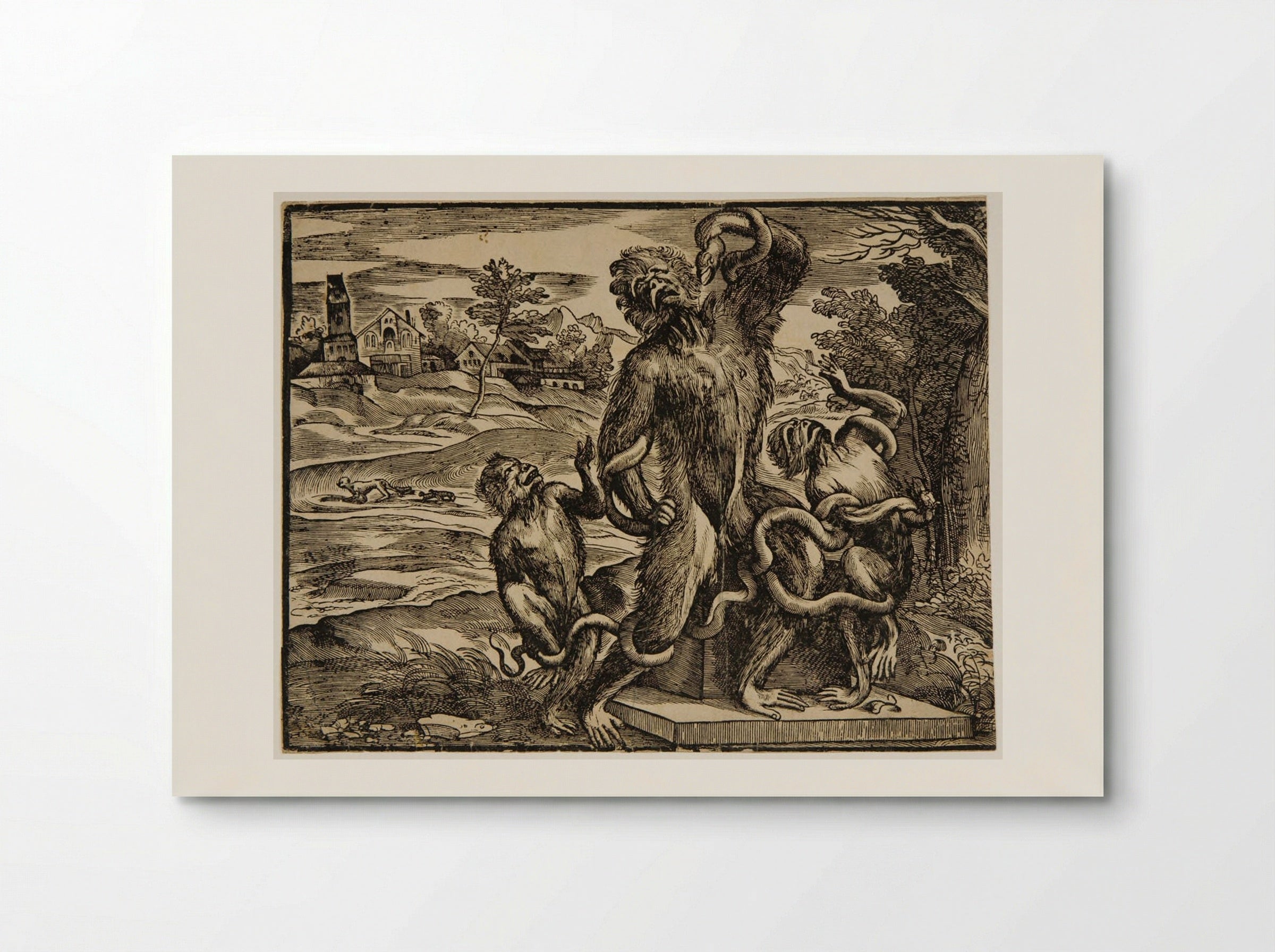 Caricature of the Laocoön - Nicolò Boldrini - Poster