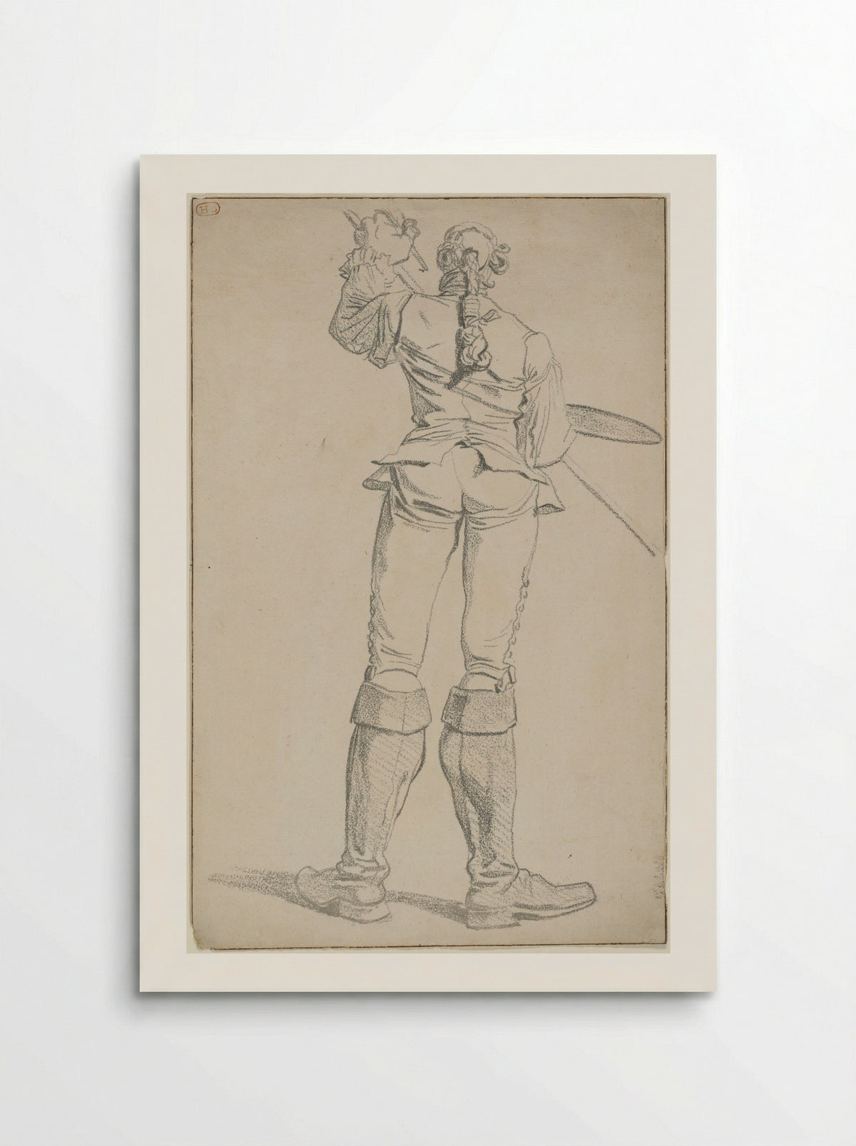 Caricature of the Painter Anicet Charles Gabriel Lemonnier - François-André Vincent - Poster