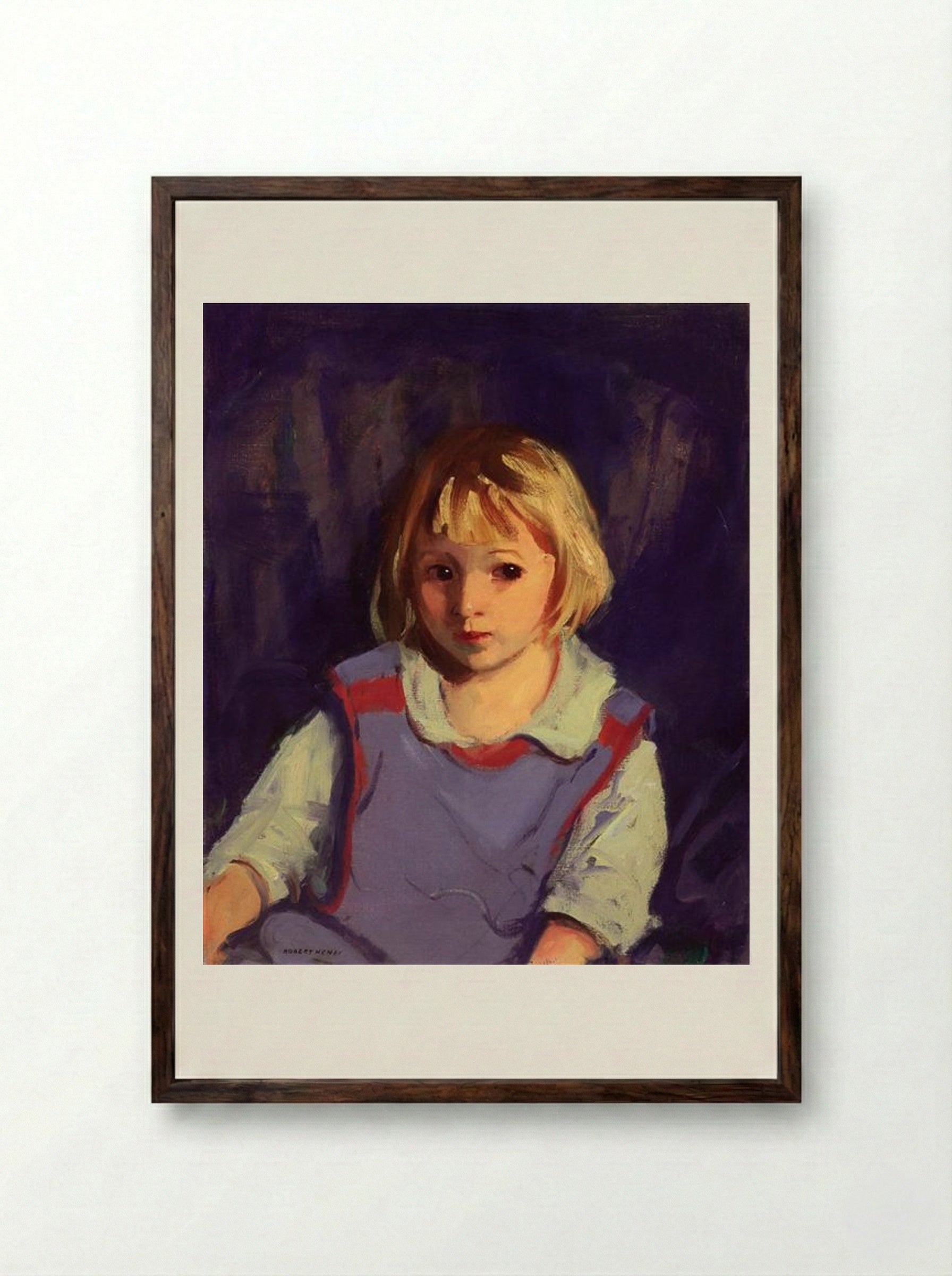 Carl Schleicher - Robert Henri - Framed Print Dark Wood