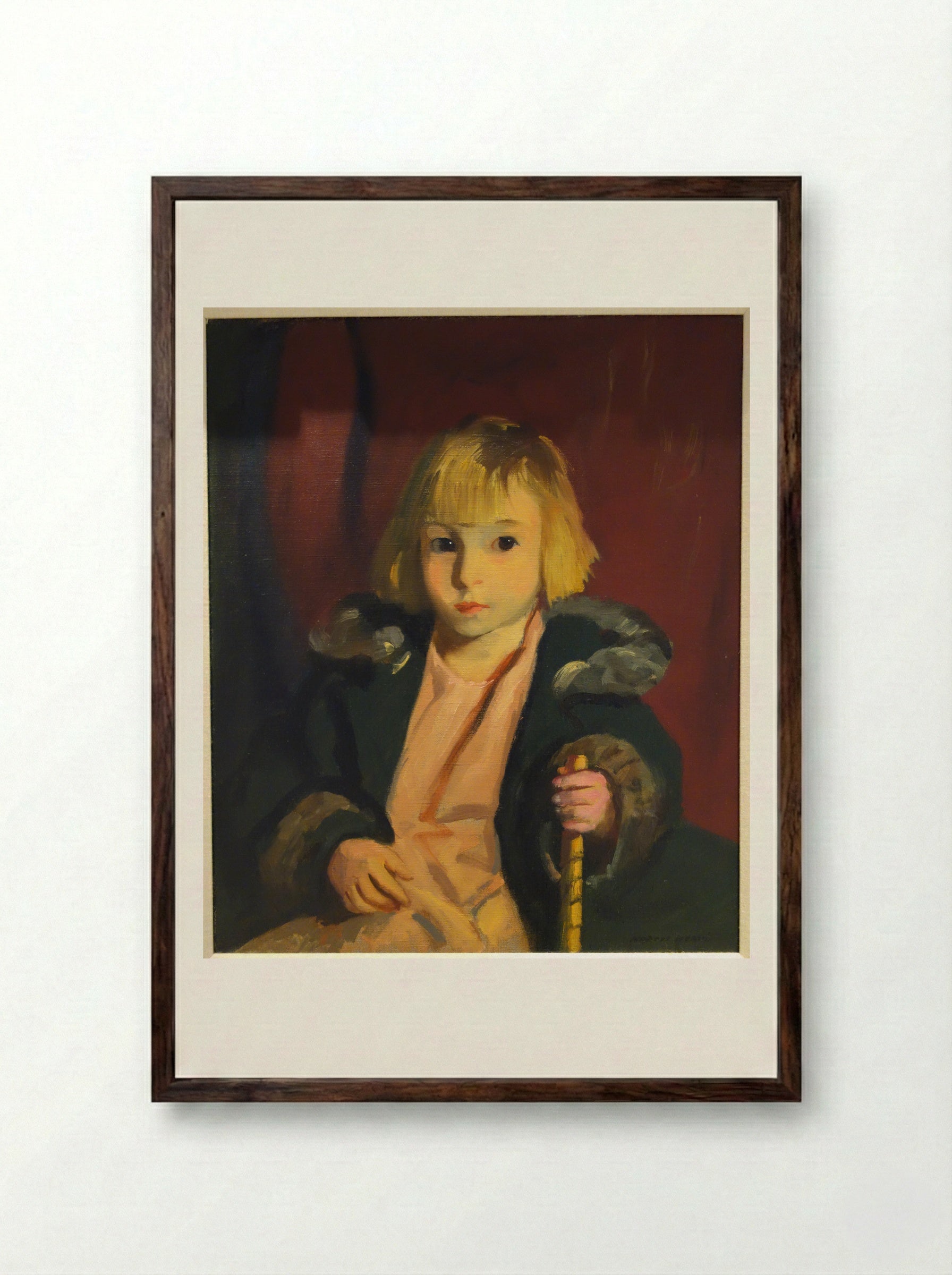 Carl - Robert Henri - Framed Print Dark Wood