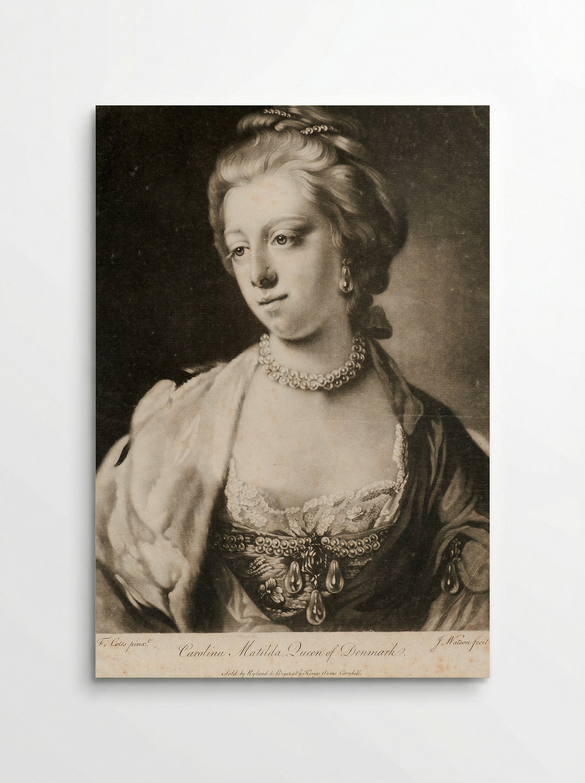 Carolina Matilda, Queen of Denmark - James Watson - Poster