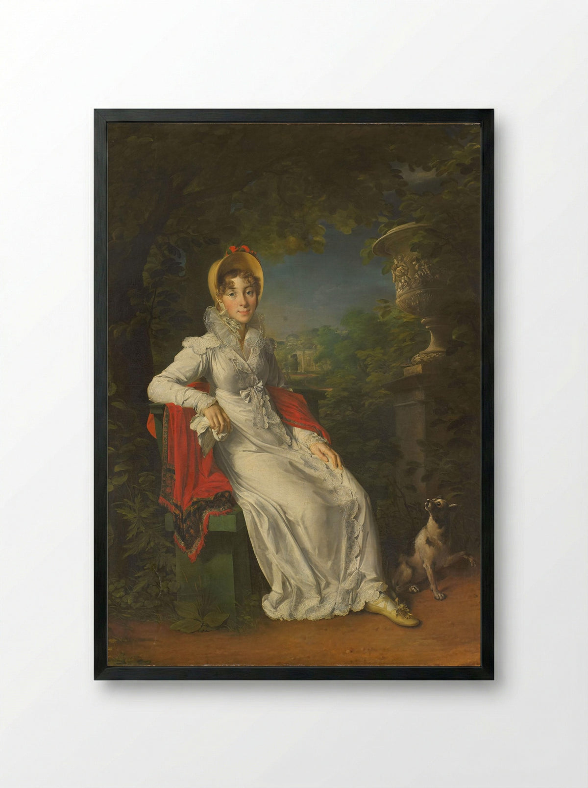 Caroline Ferdinande Louise, Duchess of Berry - François Gérard - Framed Print Black