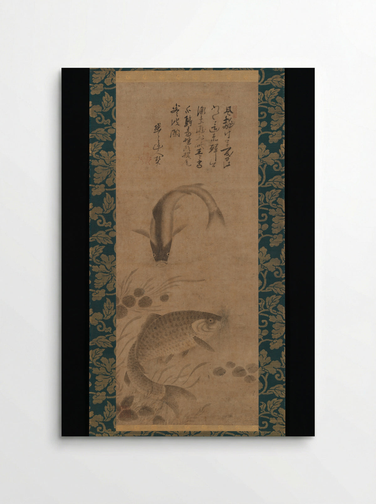 Carp and Waterweeds - Yōgetsu - Poster
