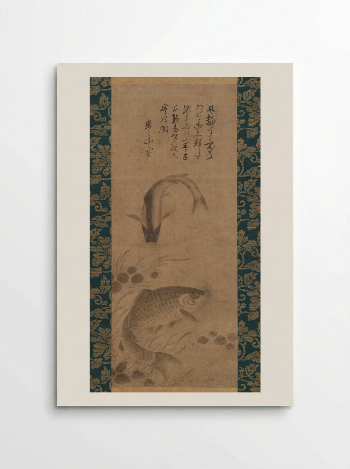 Carp and Waterweeds - Yōgetsu - Poster