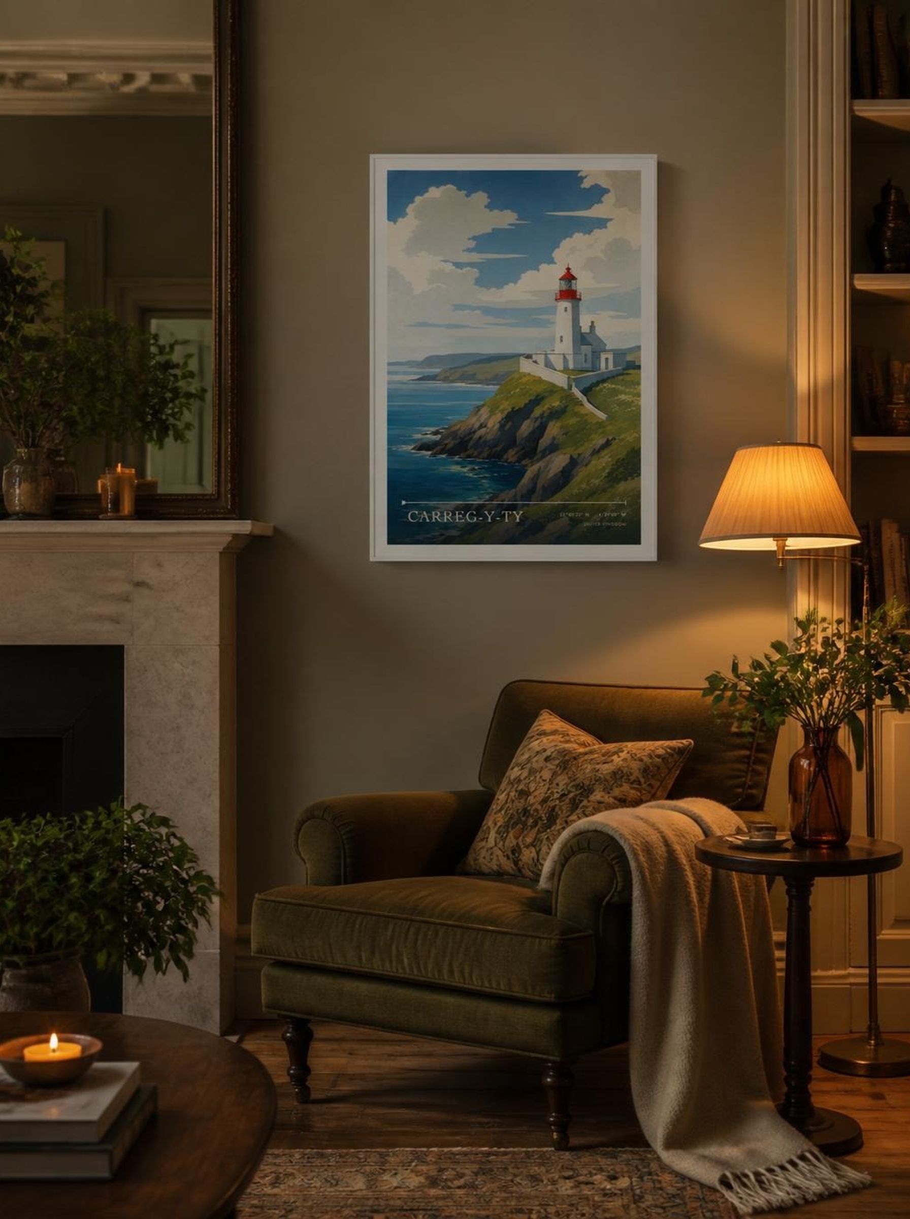 Carreg-Y-Ty United Kingdom Travel Poster - Lifestyle