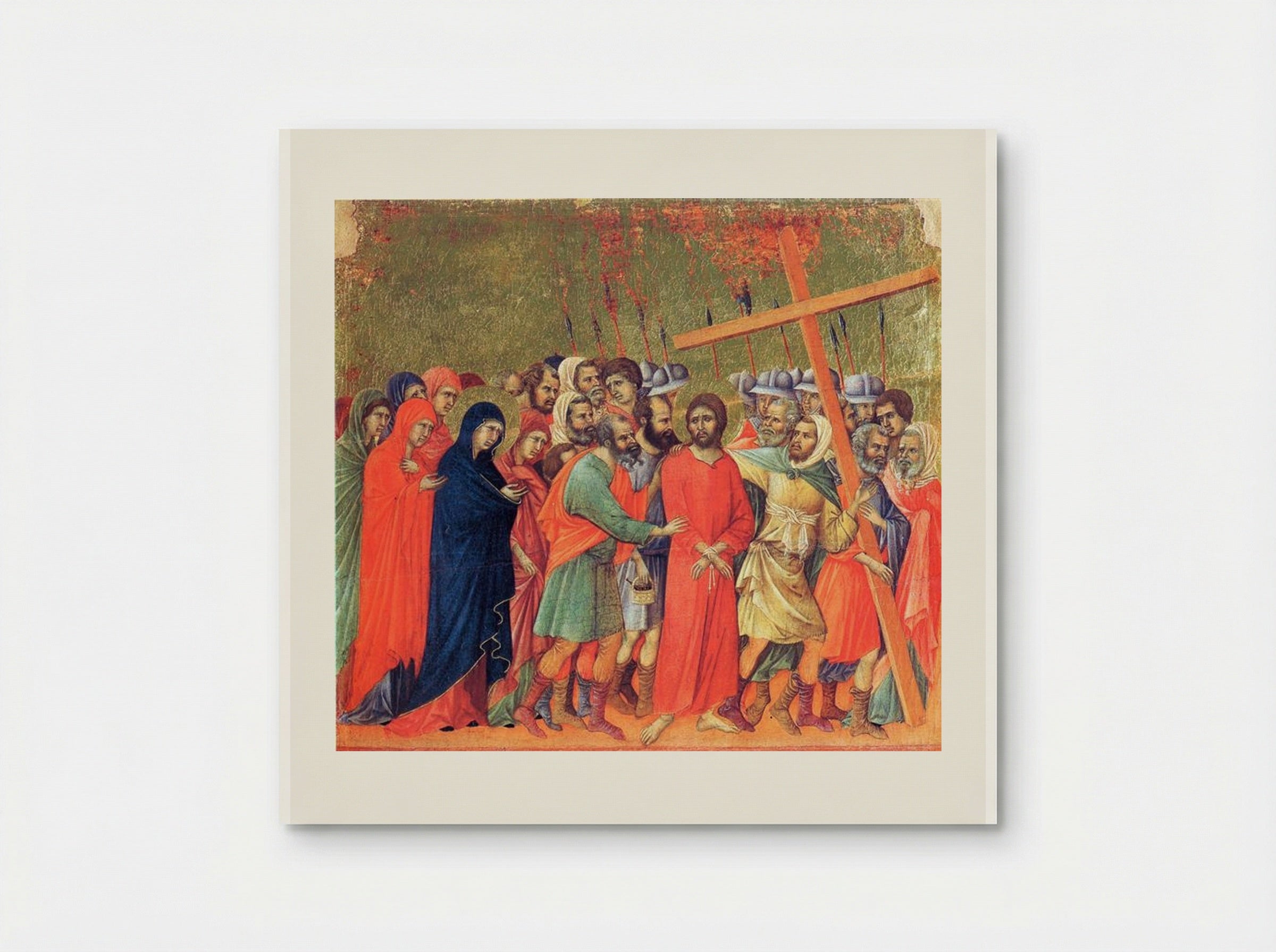 Carrying of the Cross - Duccio di Buoninsegna - Poster