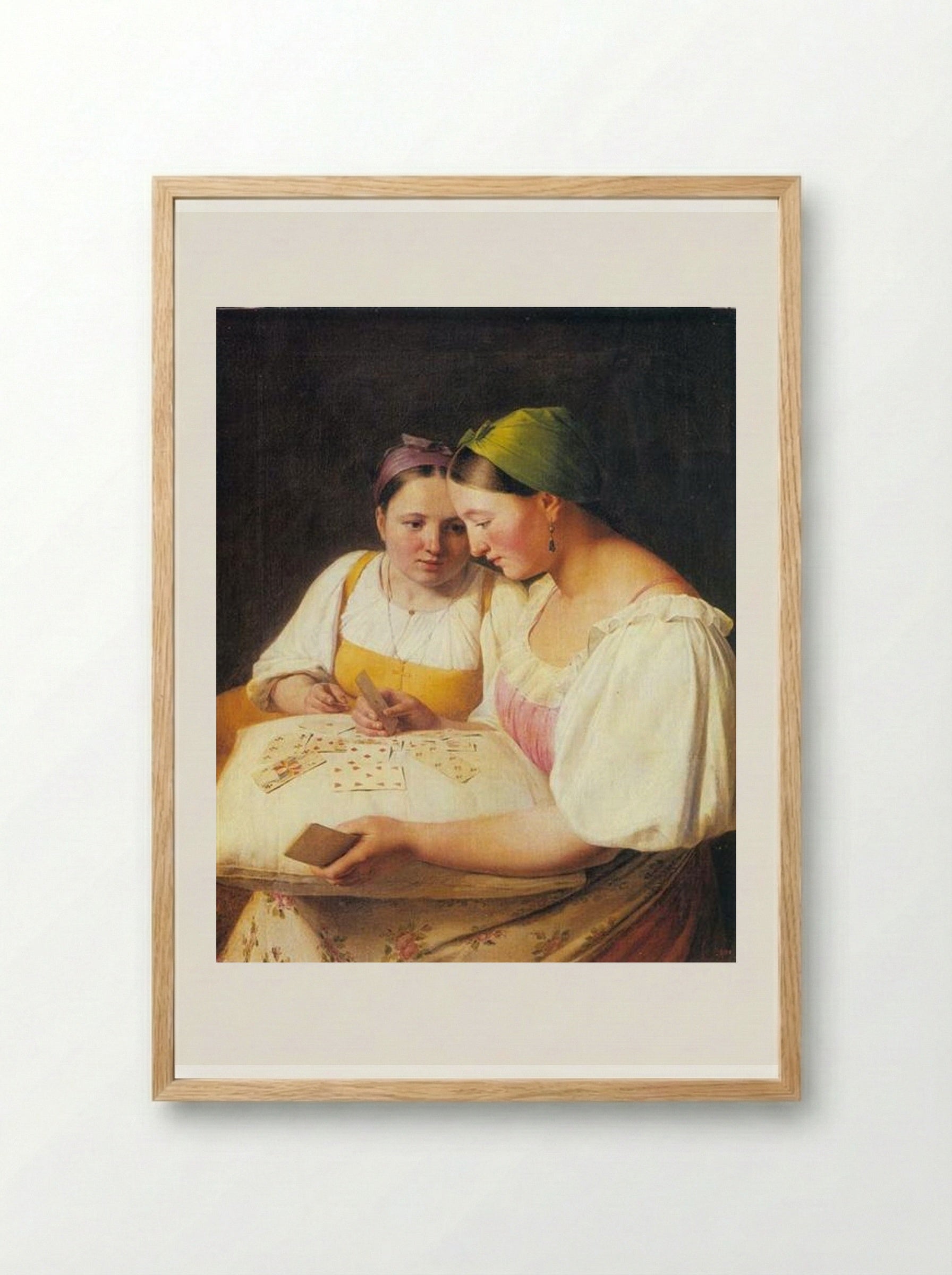 Cartomancy - Alexey Venetsianov - Framed Print Wood