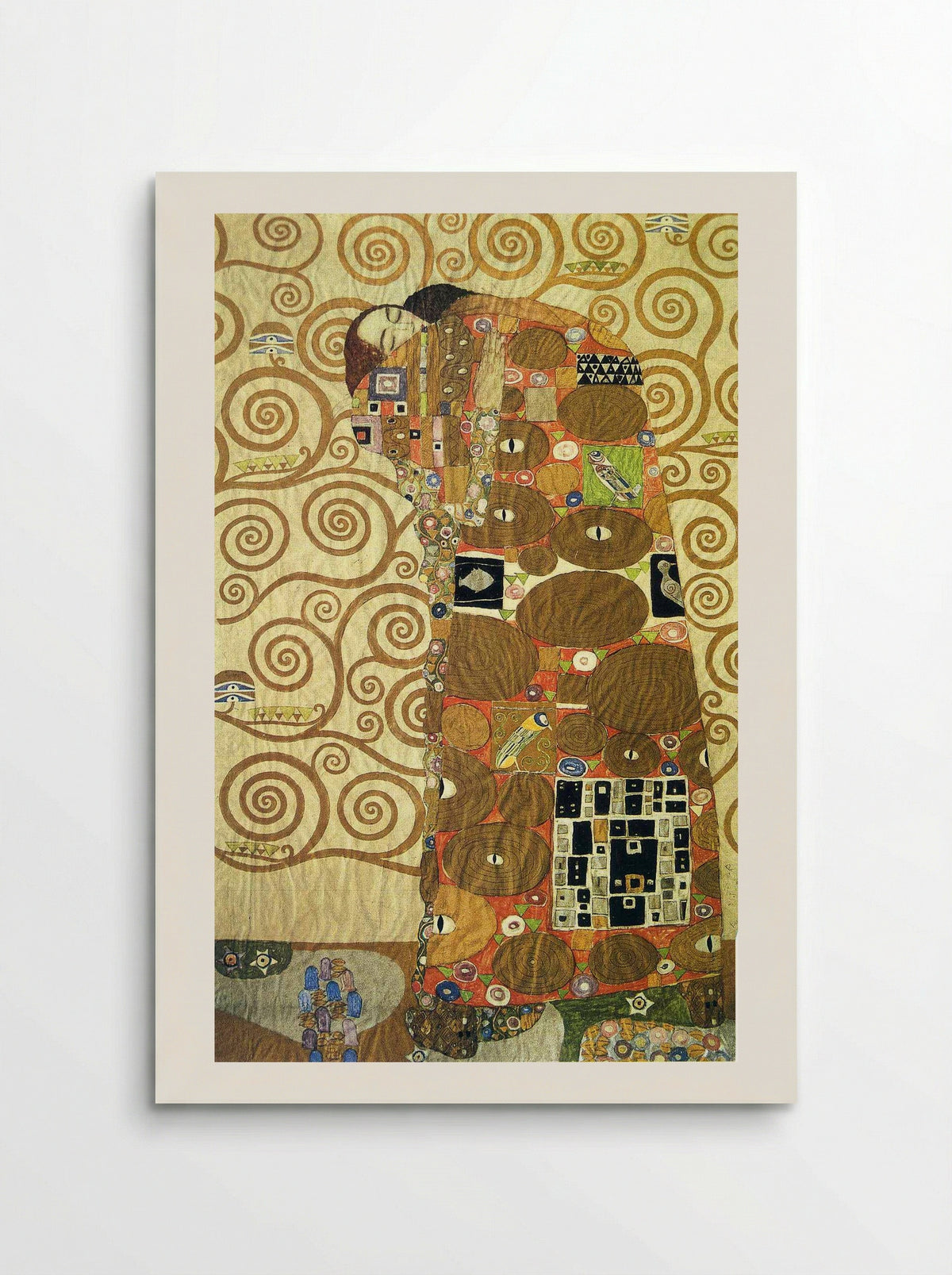 Cartoon for the Frieze of the Villa Stoclet: Fulfillment - Gustav Klimt - Poster