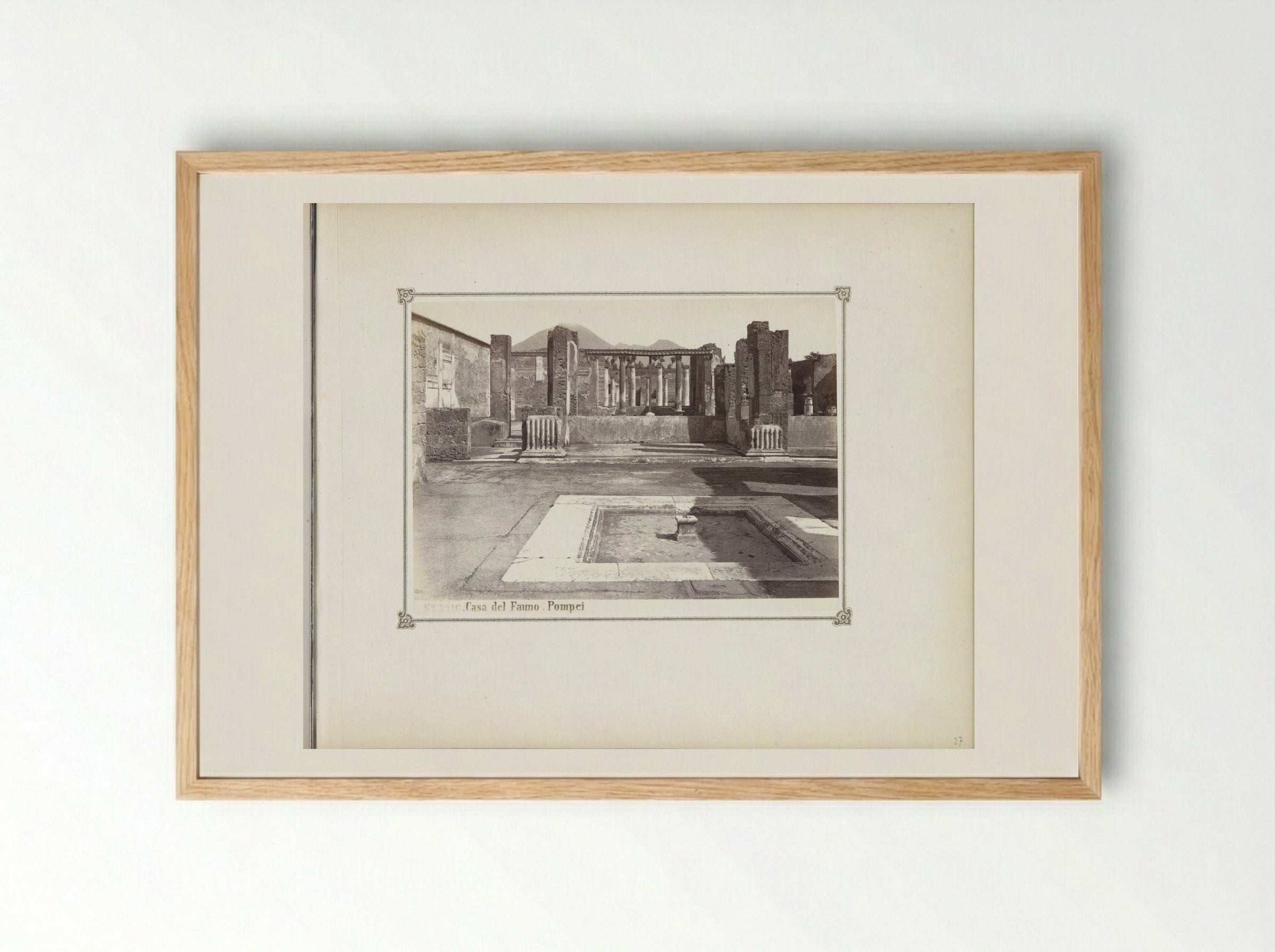 Casa del Fauno, Pompeii - Giorgio Sommer - Framed Print Wood