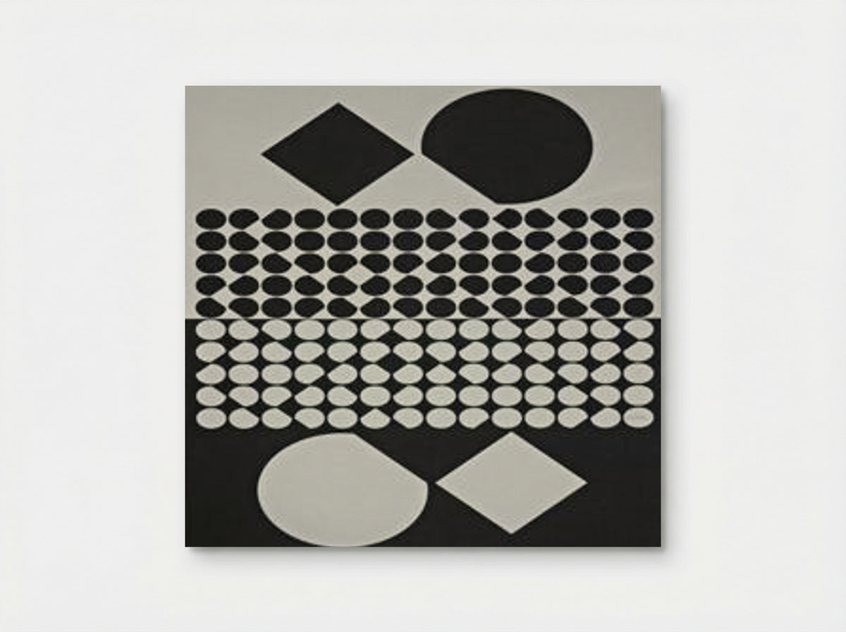 Cassiopée II NB - Victor Vasarely - Poster