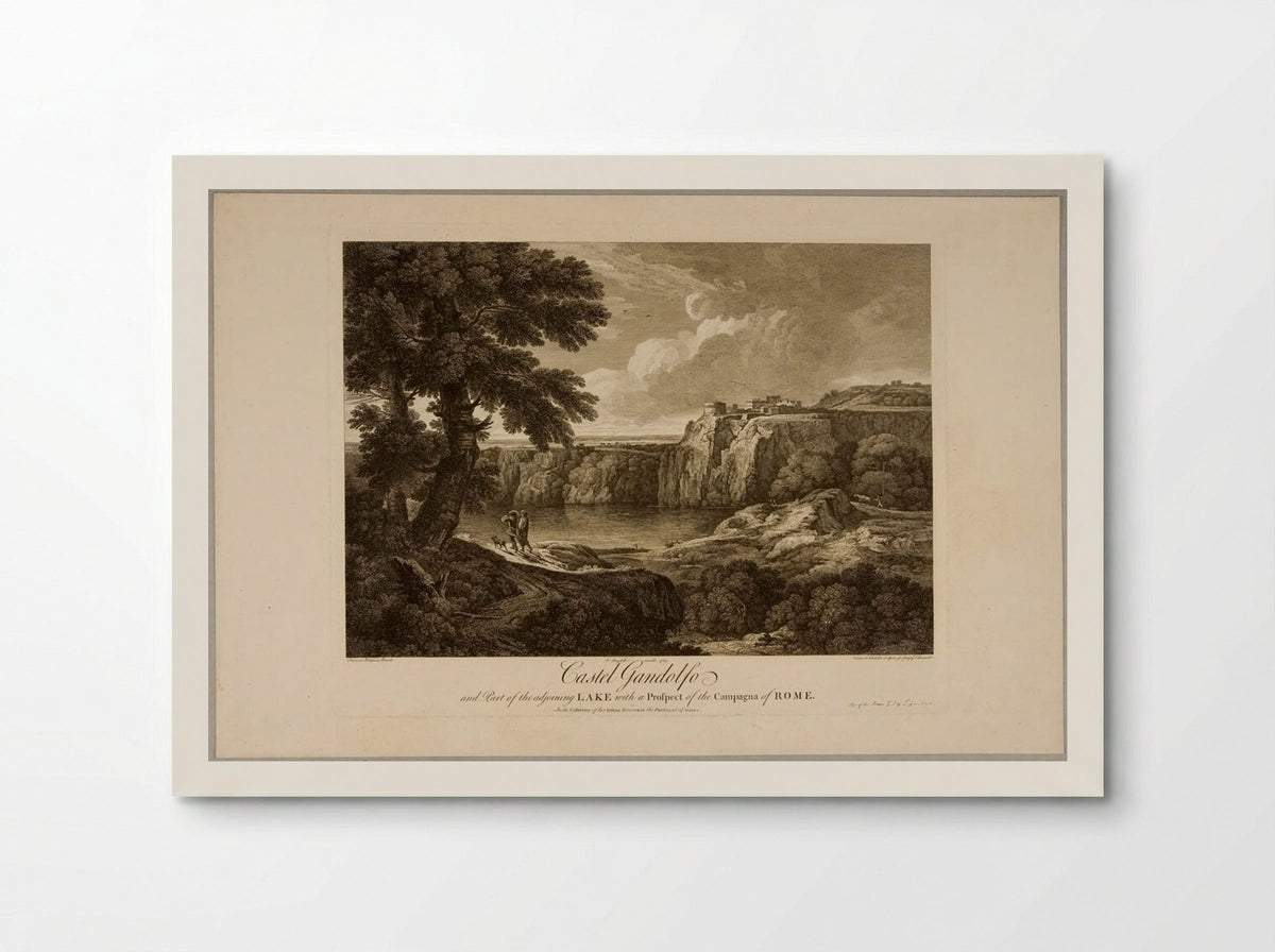 Castel Gandolfo and Part of the Adjoining Lake - François Vivares - Poster