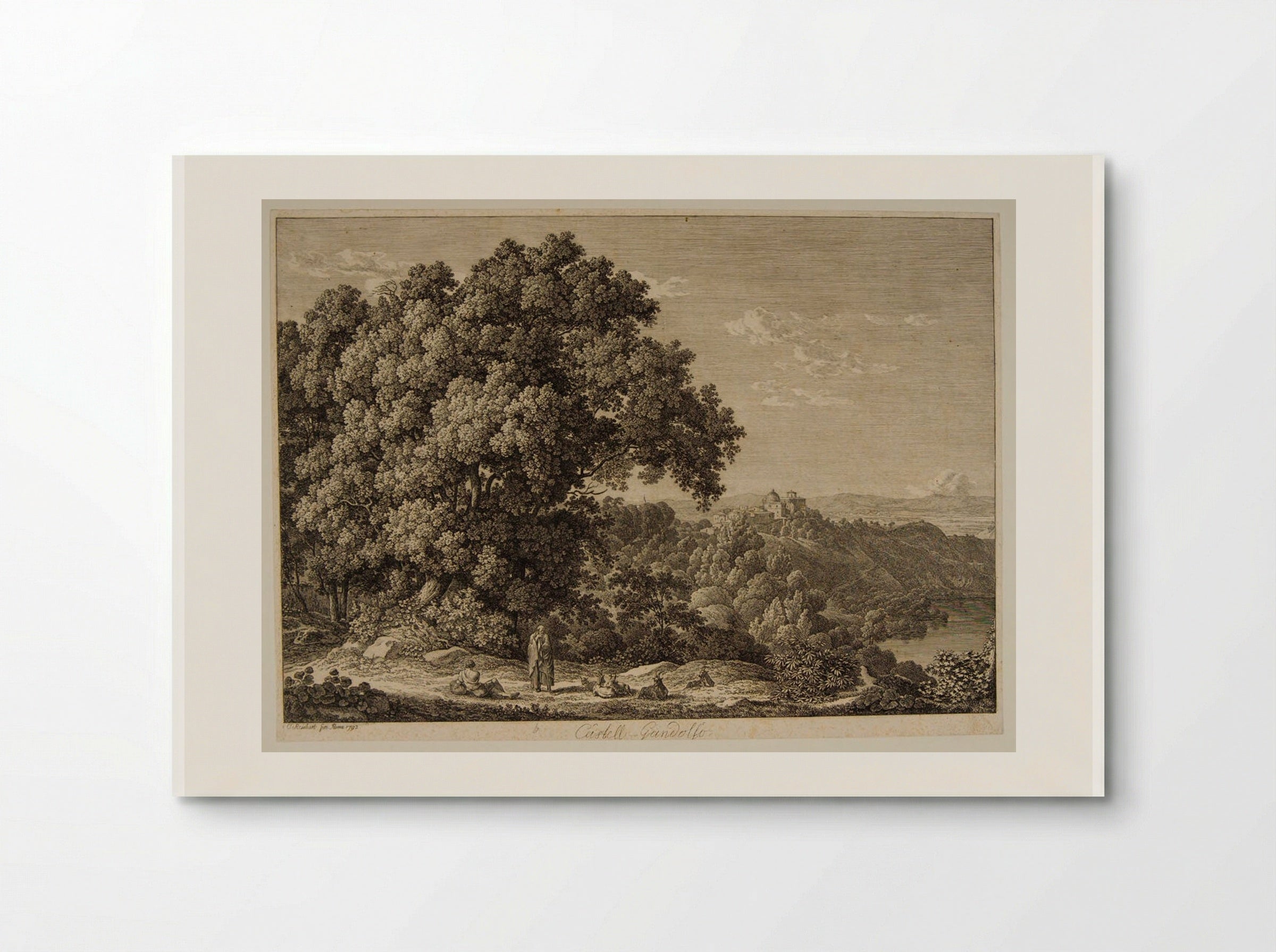 Castell Gandolfo - Johann Christian Reinhart - Poster