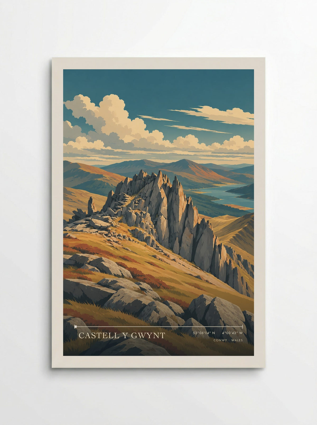 Castell y Gwynt, Conwy | Travel Poster - Poster