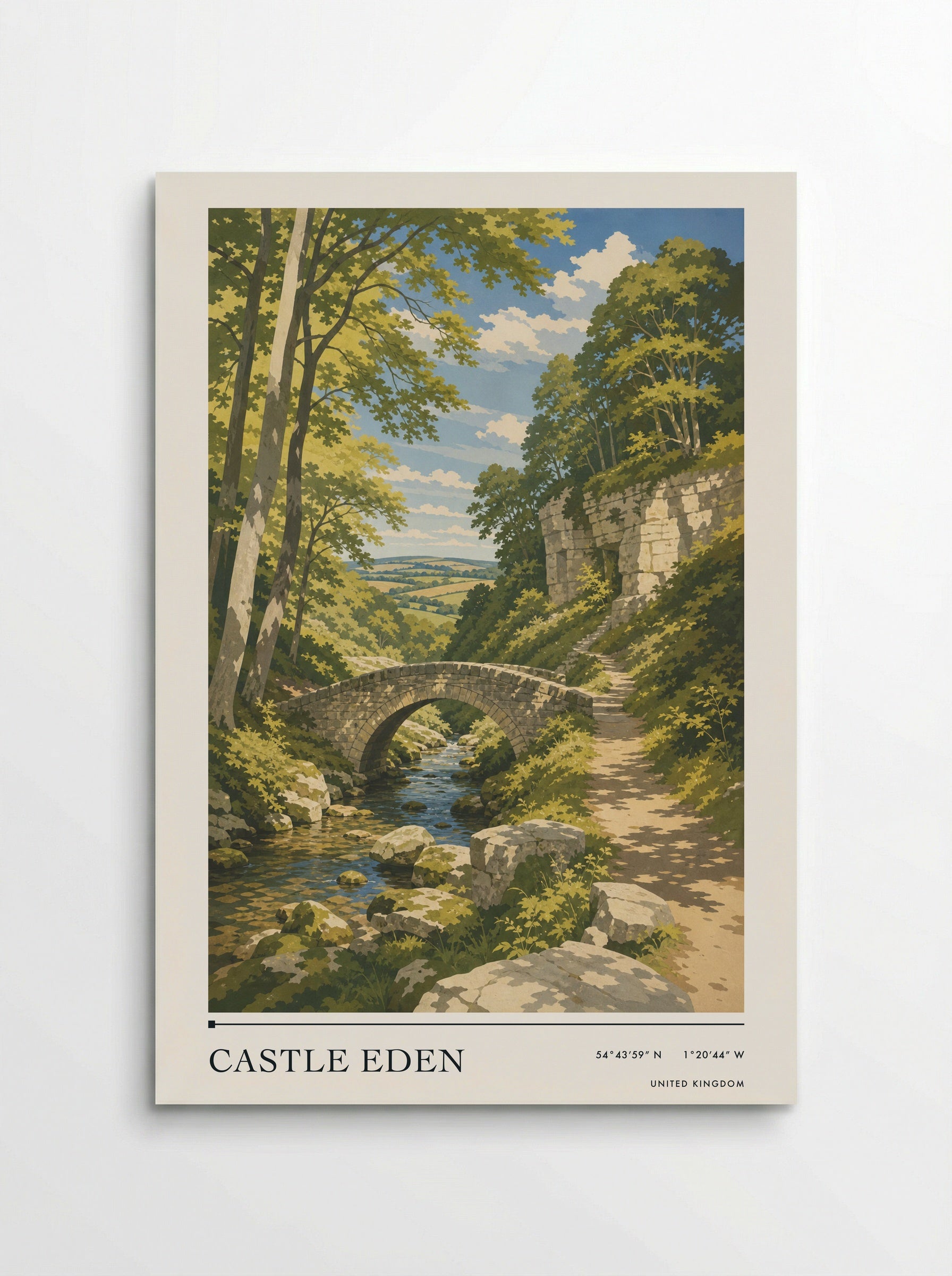 Castle Eden United Kingdom Travel Poster - Poster