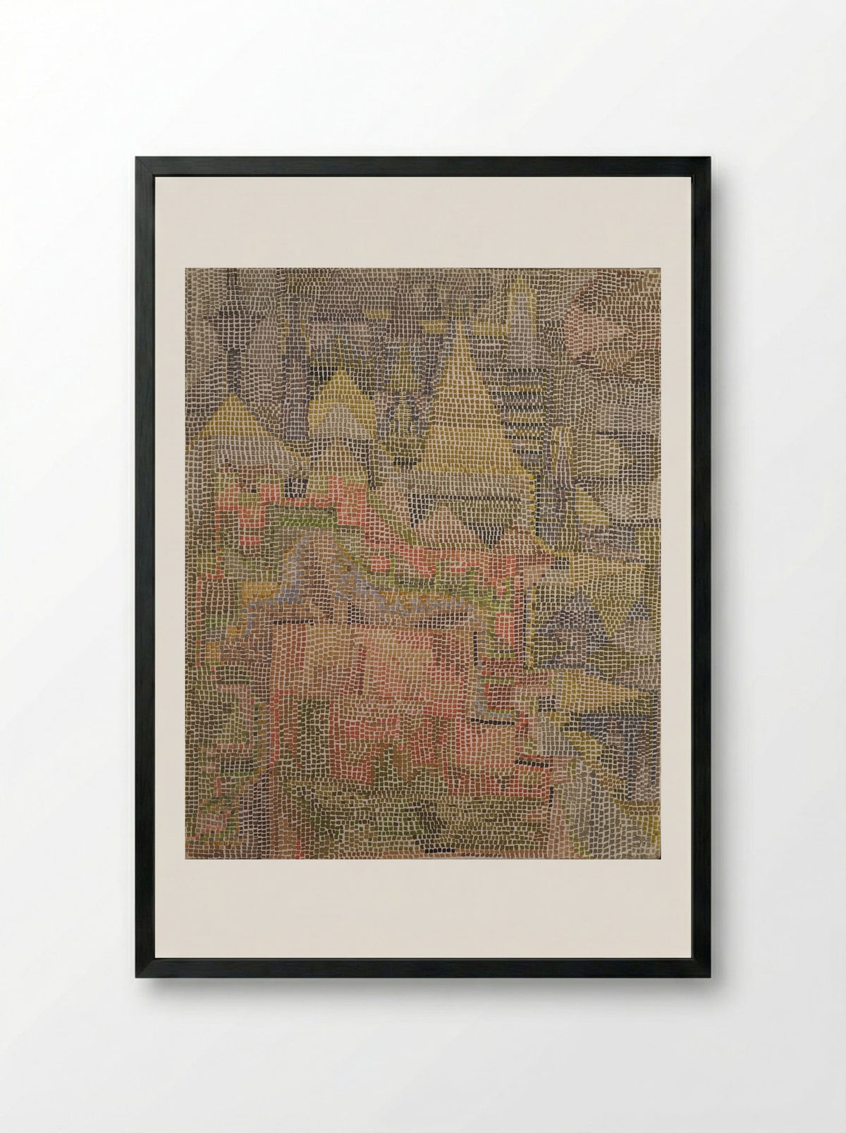Castle Garden - Paul Klee - Framed Print Black