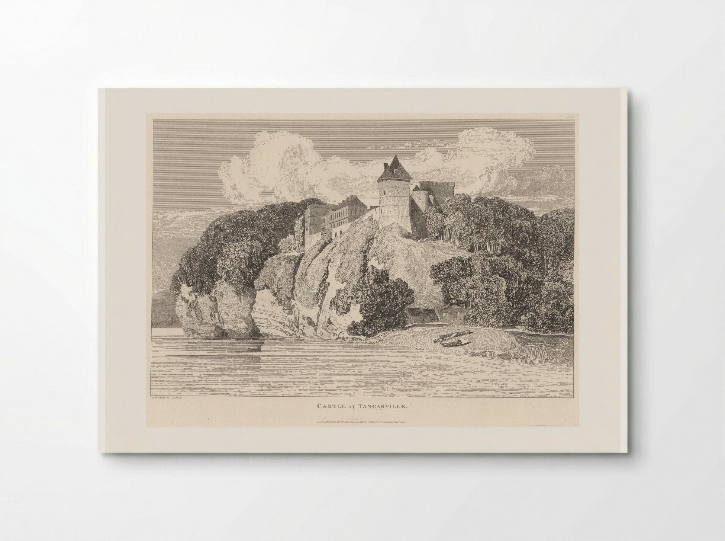 Castle at Tancarville - John Sell Cotman - Poster