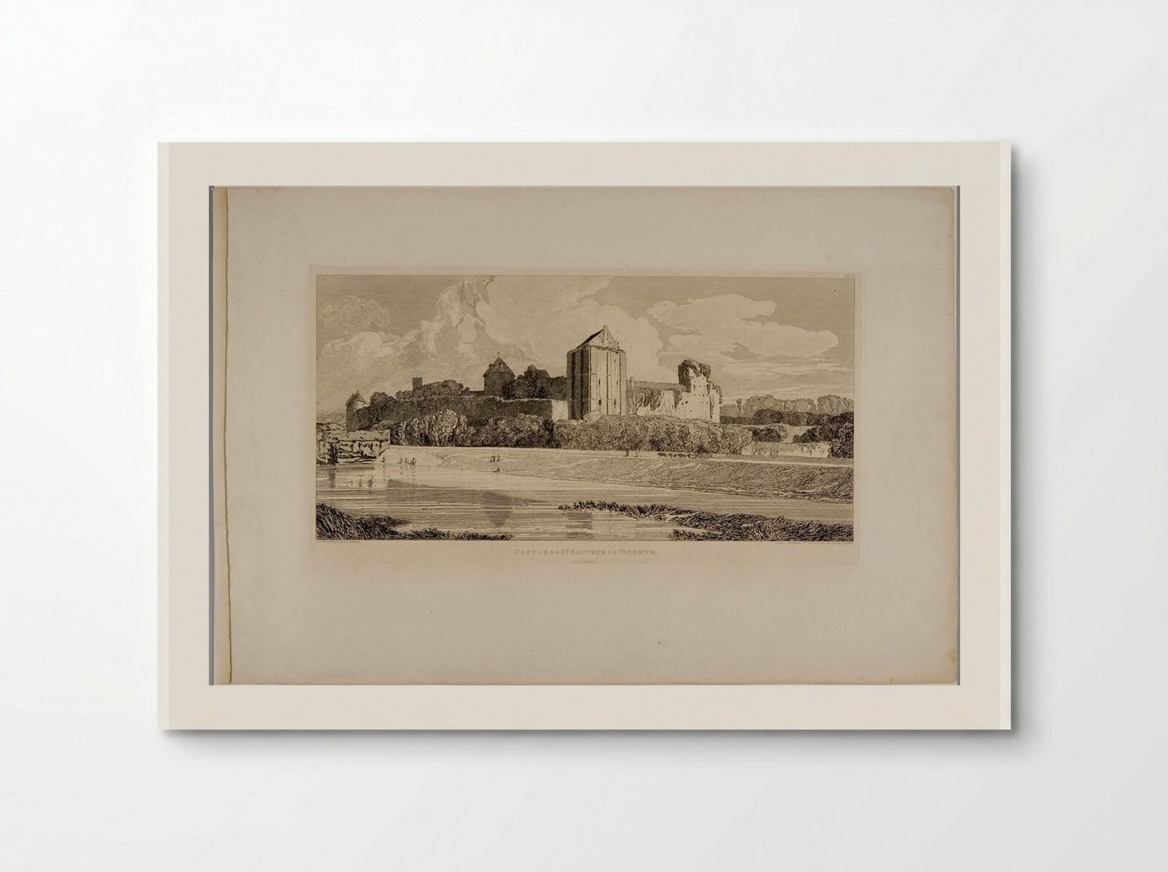Castle of St. Sauveur le Vicomte, near Valognes - John Sell Cotman - Poster