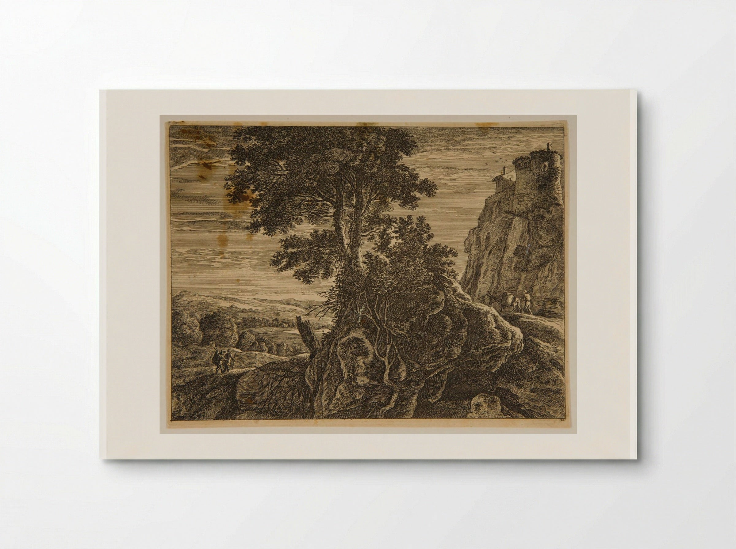Castle on a Rock - Herman van Swanevelt - Poster
