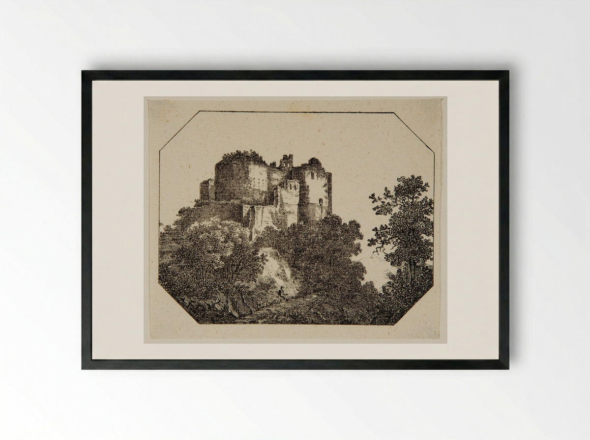 Castle - P. Ellmer - Framed Print Black