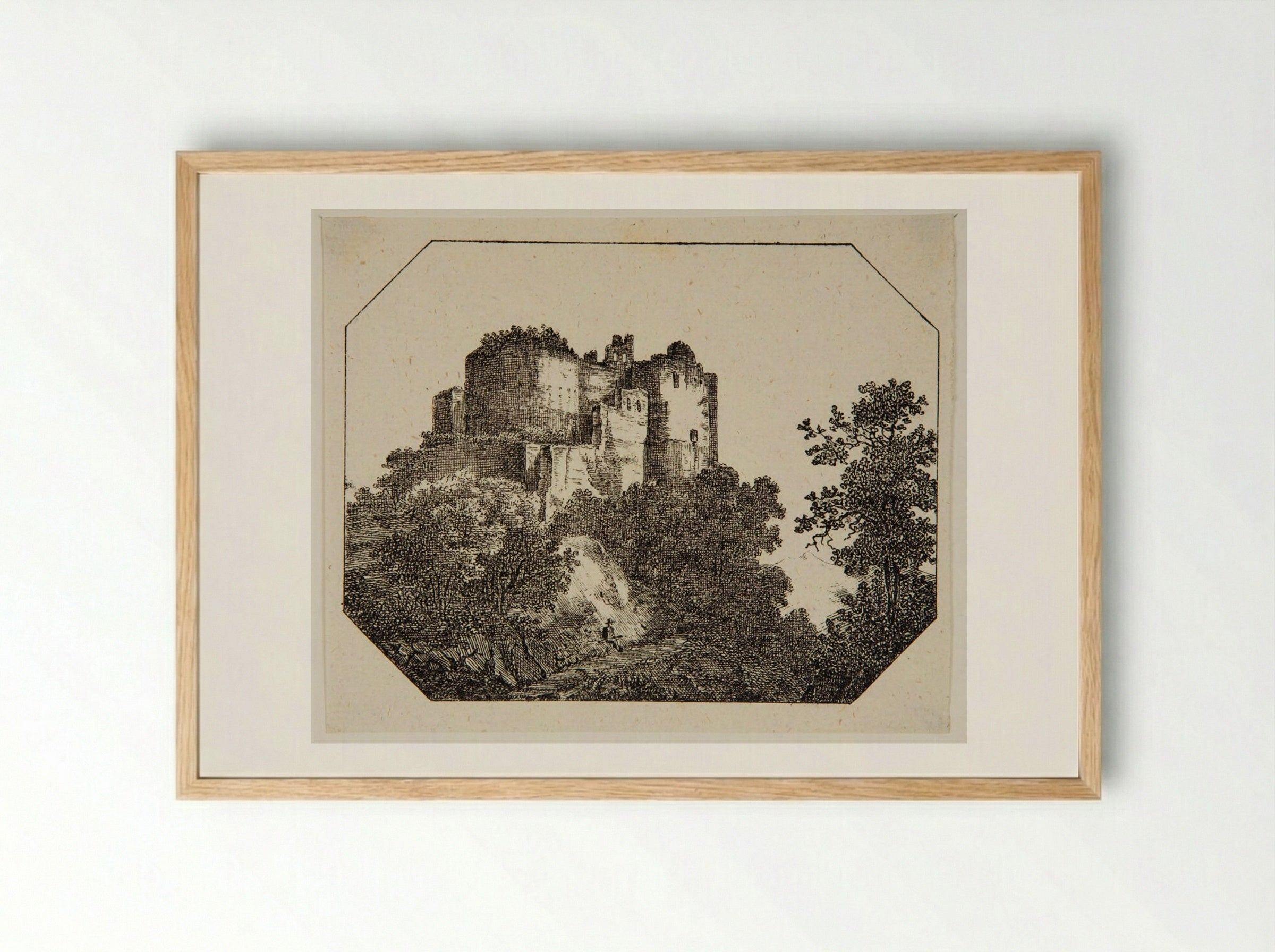 Castle - P. Ellmer - Framed Print Wood