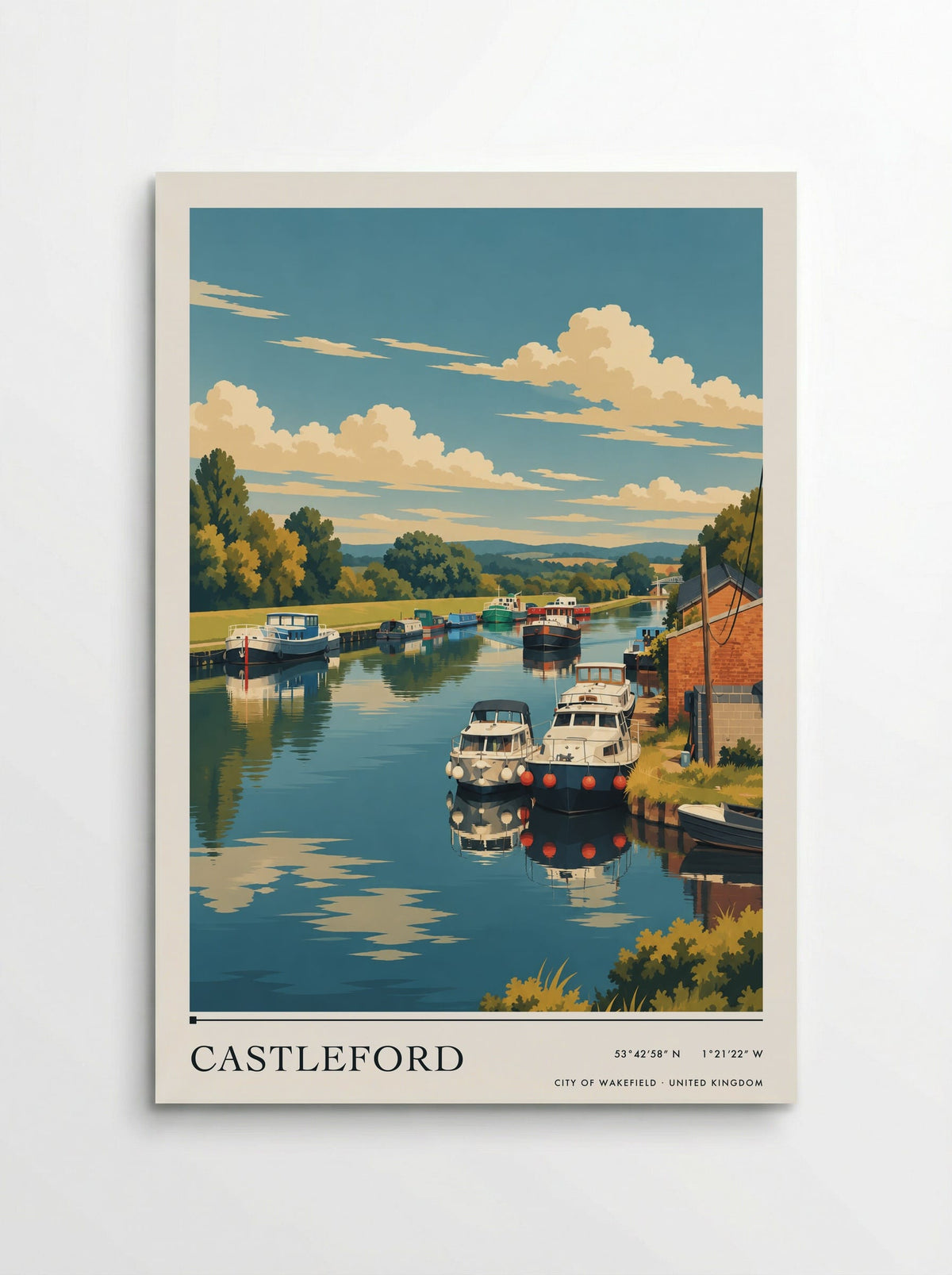 Castleford, City of Wakefield | Travel Poster - Poster